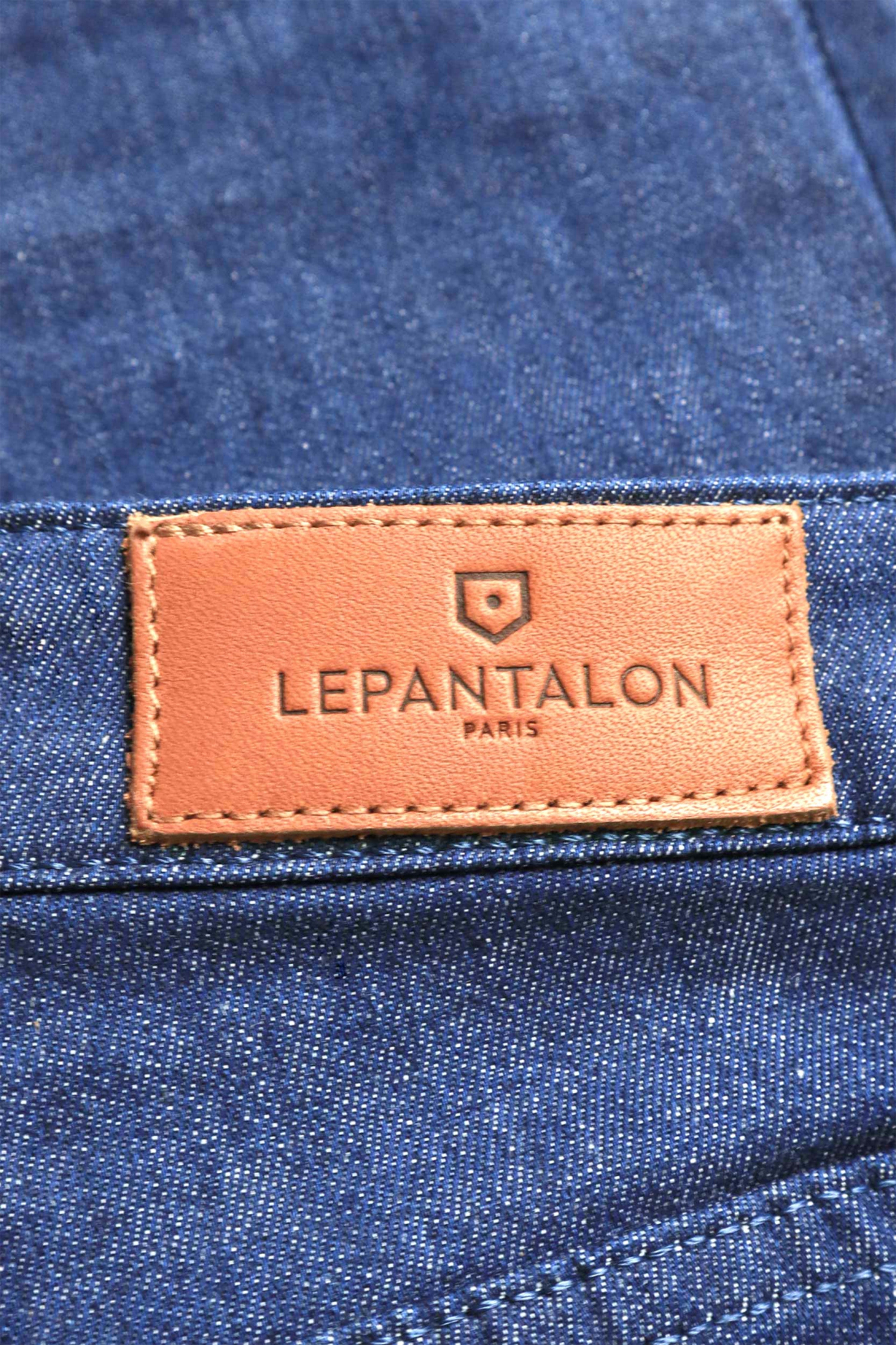 le-pantalon-jean-slim-taille-mi-haute-bleu-stretch image 6