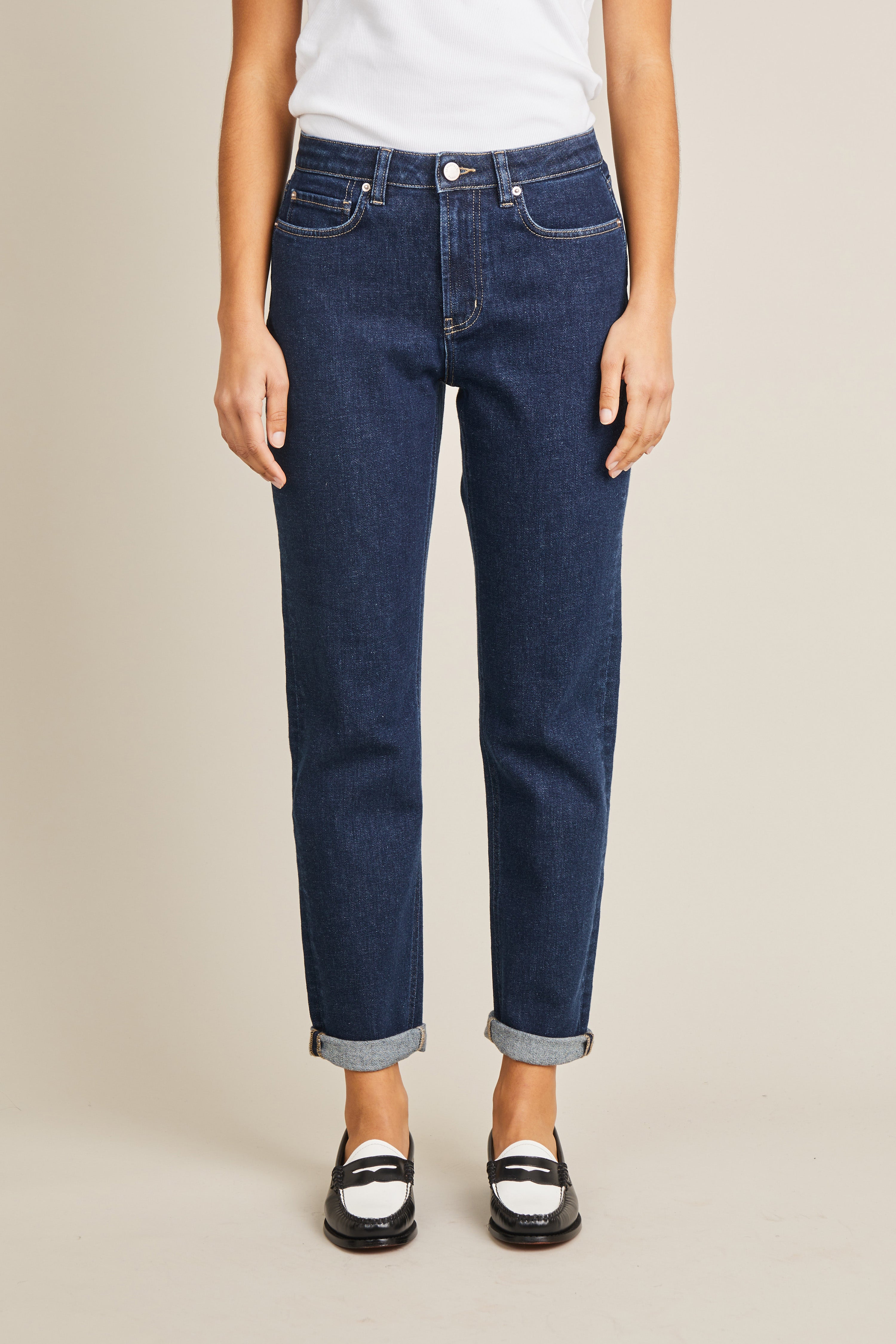 le-pantalon-jeans-femme-fm-lpwd-8-jean-girlfriend-bleu-recycle image 1