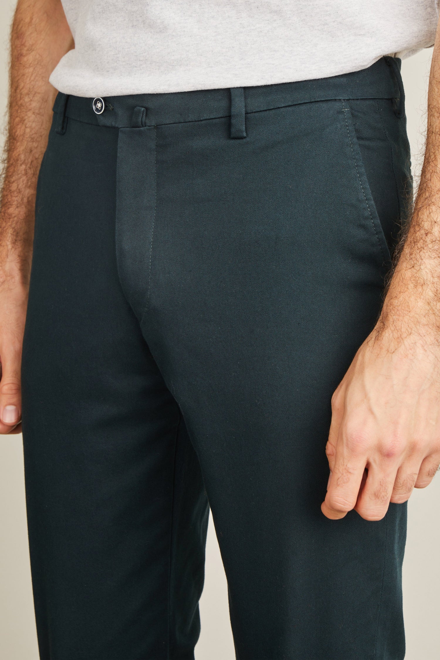le-pantalon-chinos-homme-classique-chino-vert-anglais-coton image 4