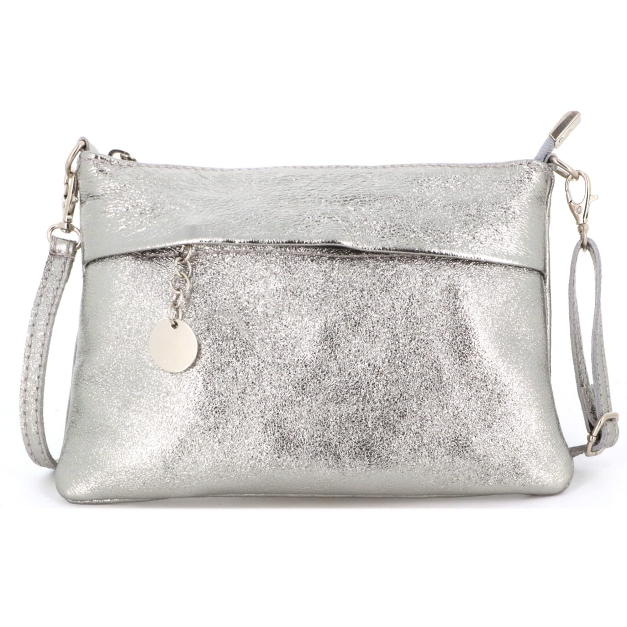 double-tree-sac-bandouli-re-cuir-iris-argent image 1