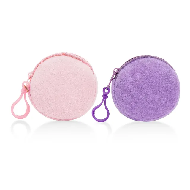 adistylinno-change-purse-porte-monnaie-rond-rose-violet-lot-2 image 1