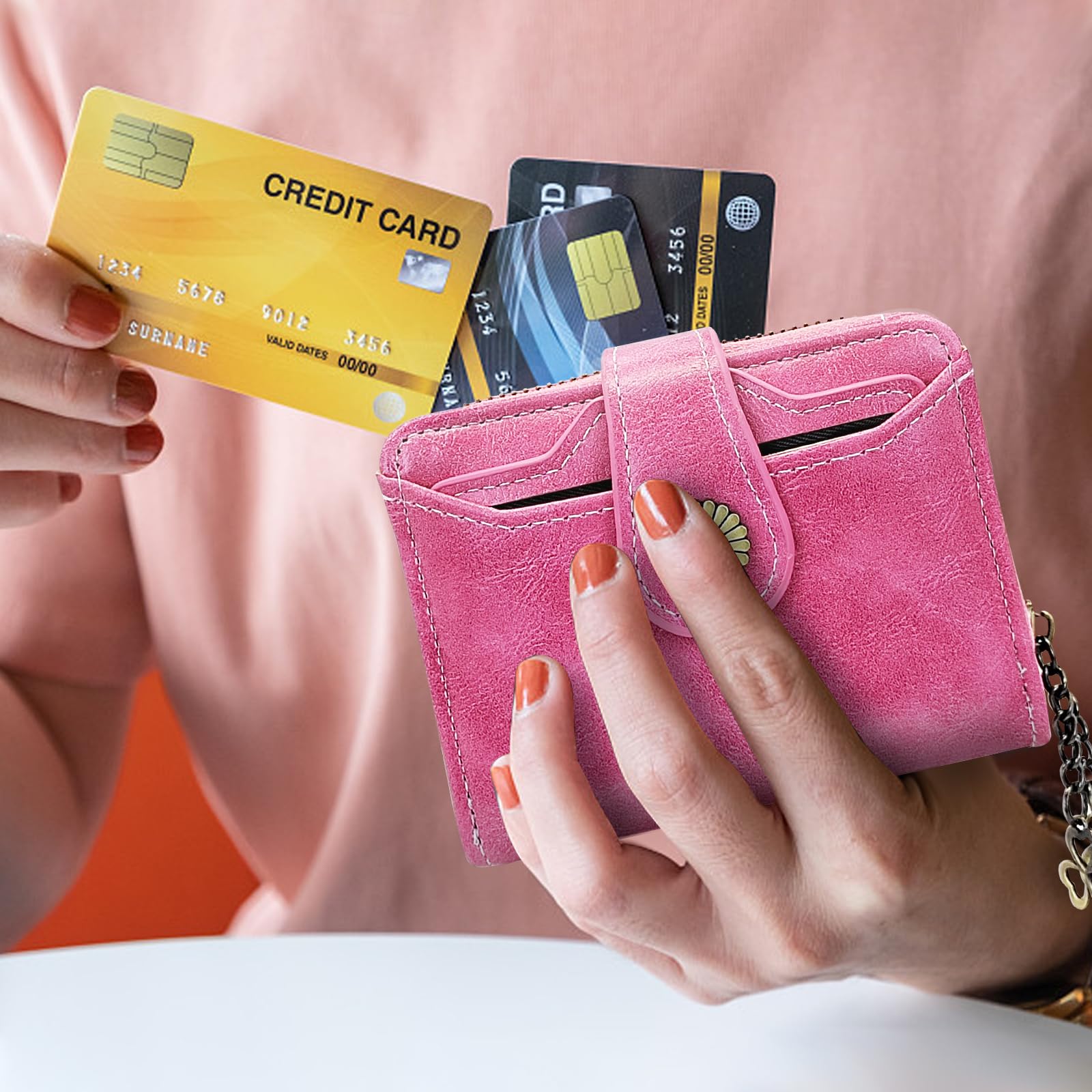 adistylinno-women-s-wallet-portefeuille-rose-rfid-fleur image 6