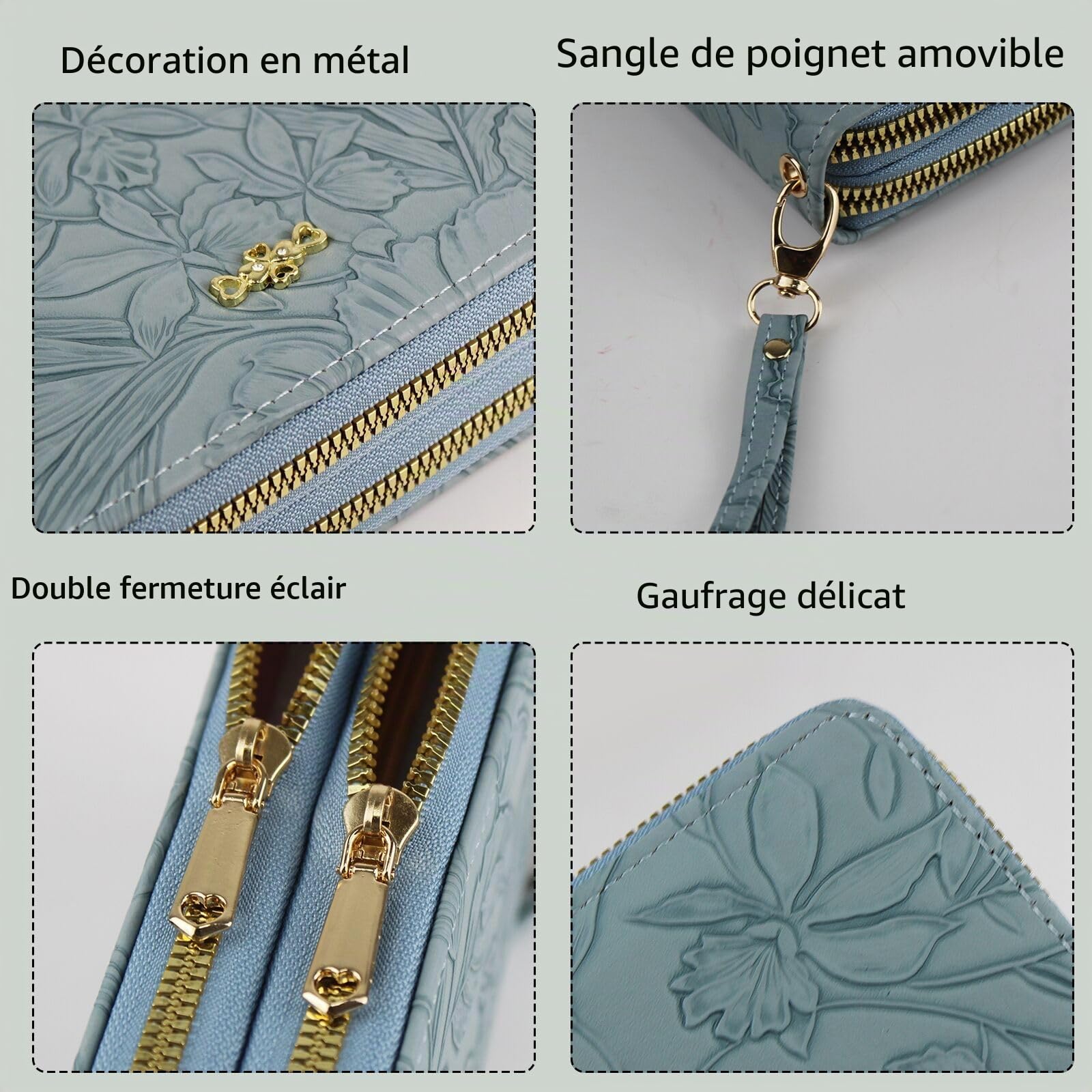 adistylinno-women-s-wallet-portefeuille-femme-bleu-grande-capacit image 4