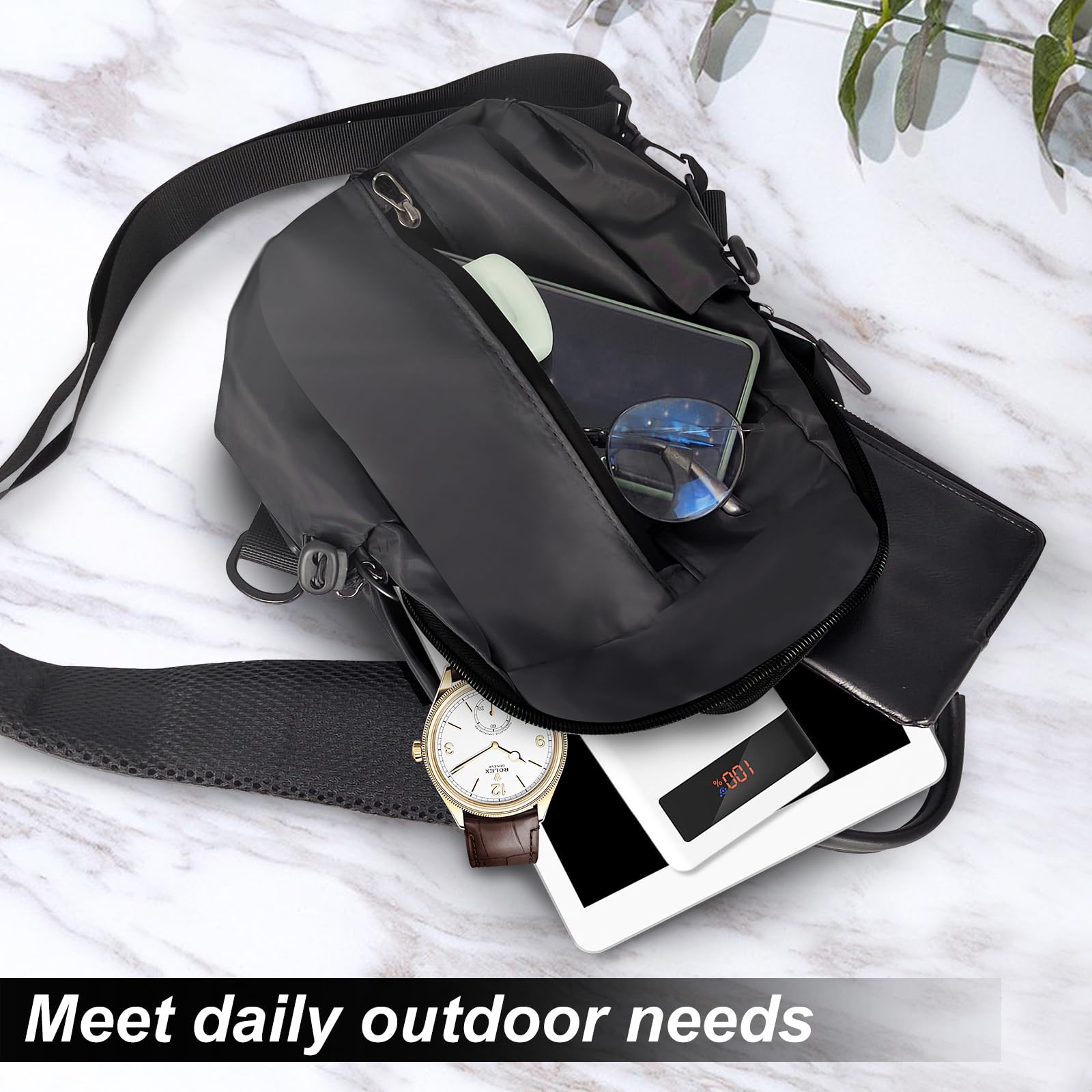 adistylinno-crossbody-sac-bandouli-re-homme-gris-nylon image 5
