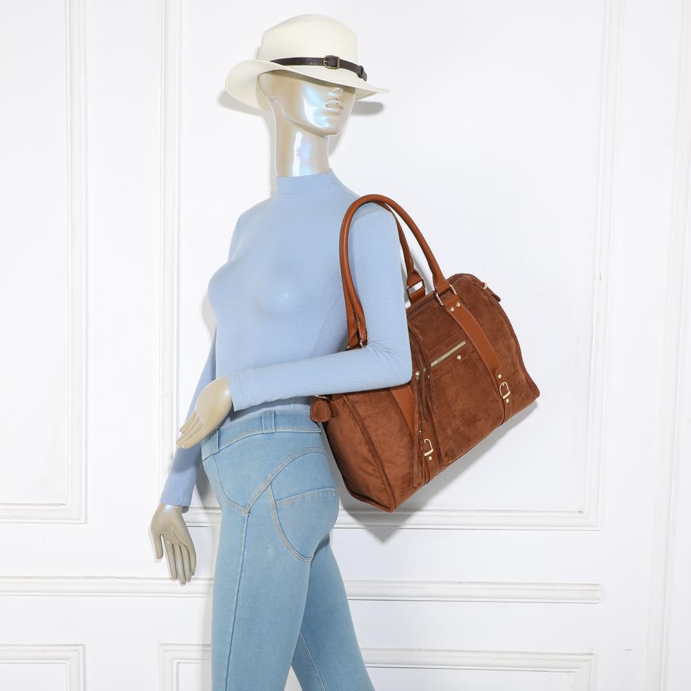 double-tree-sac-main-sac-bowling-femme-marron-a4-souple image 2
