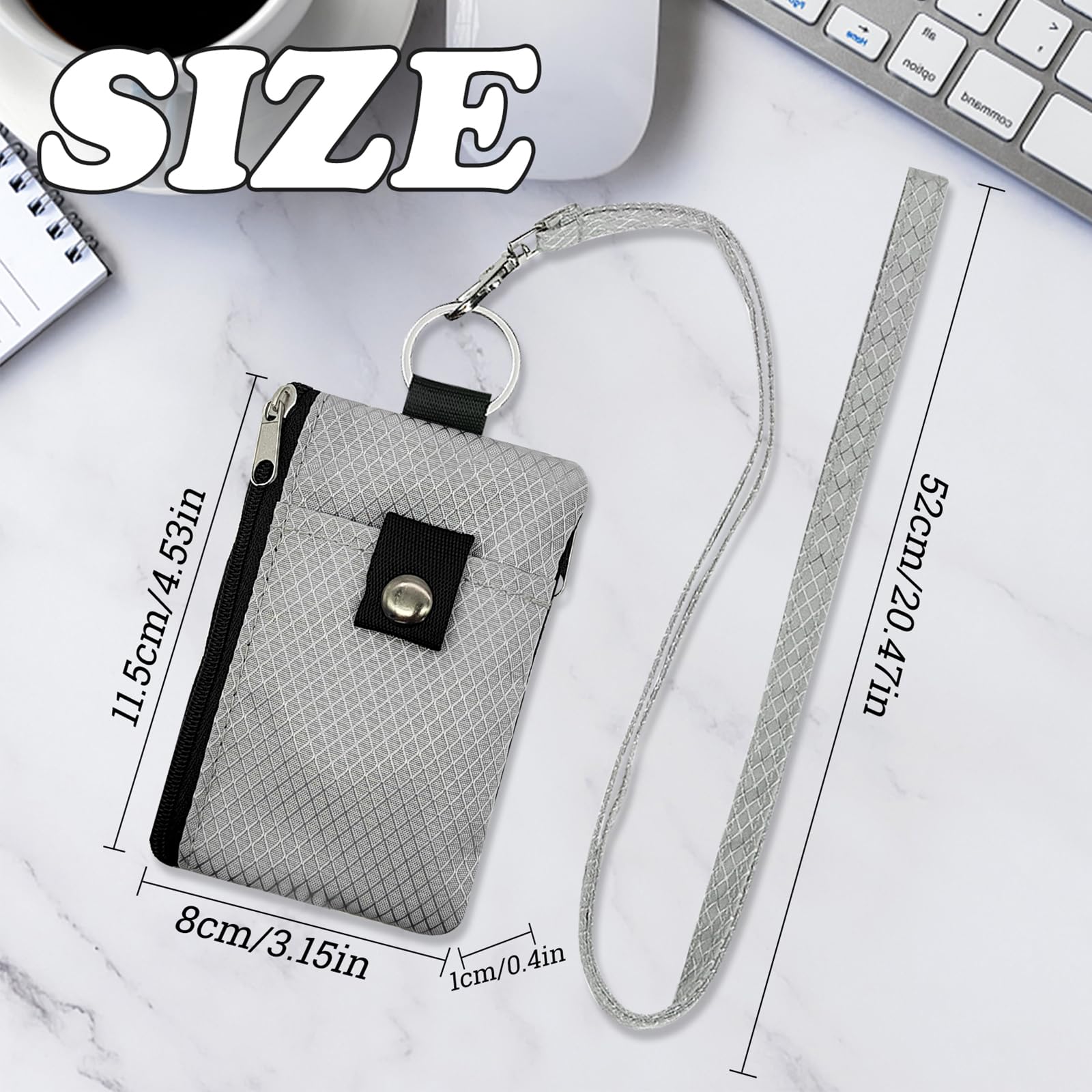adistylinno-card-wallet-porte-cartes-rfid-nylon-gris-11-cm image 2