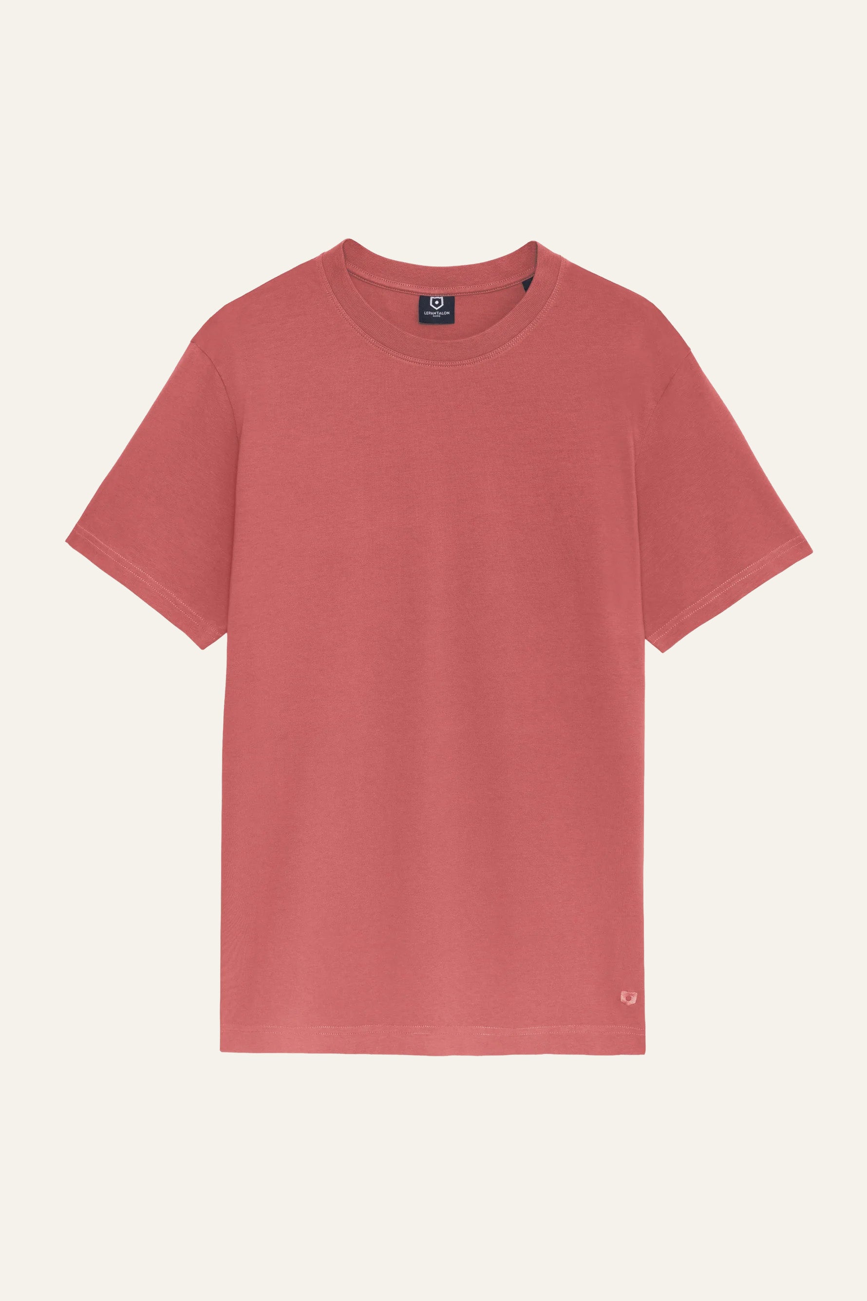 le-pantalon-t-shirts-homme-fm-lpts-10-tee-shirt-saumon-coton-bio image 1