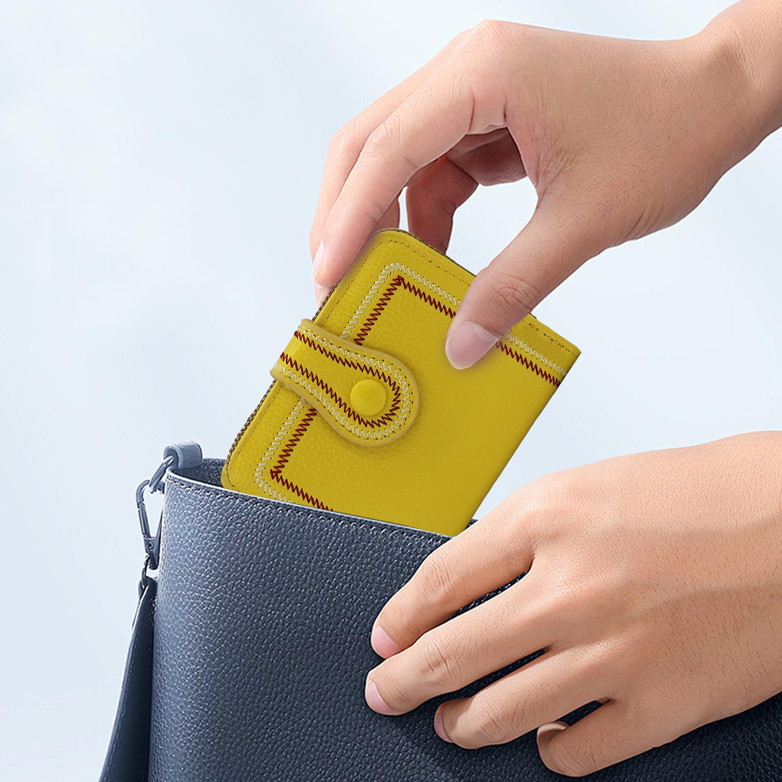 adistylinno-women-s-wallet-portefeuille-femme-jaune-cuir-zip image 5