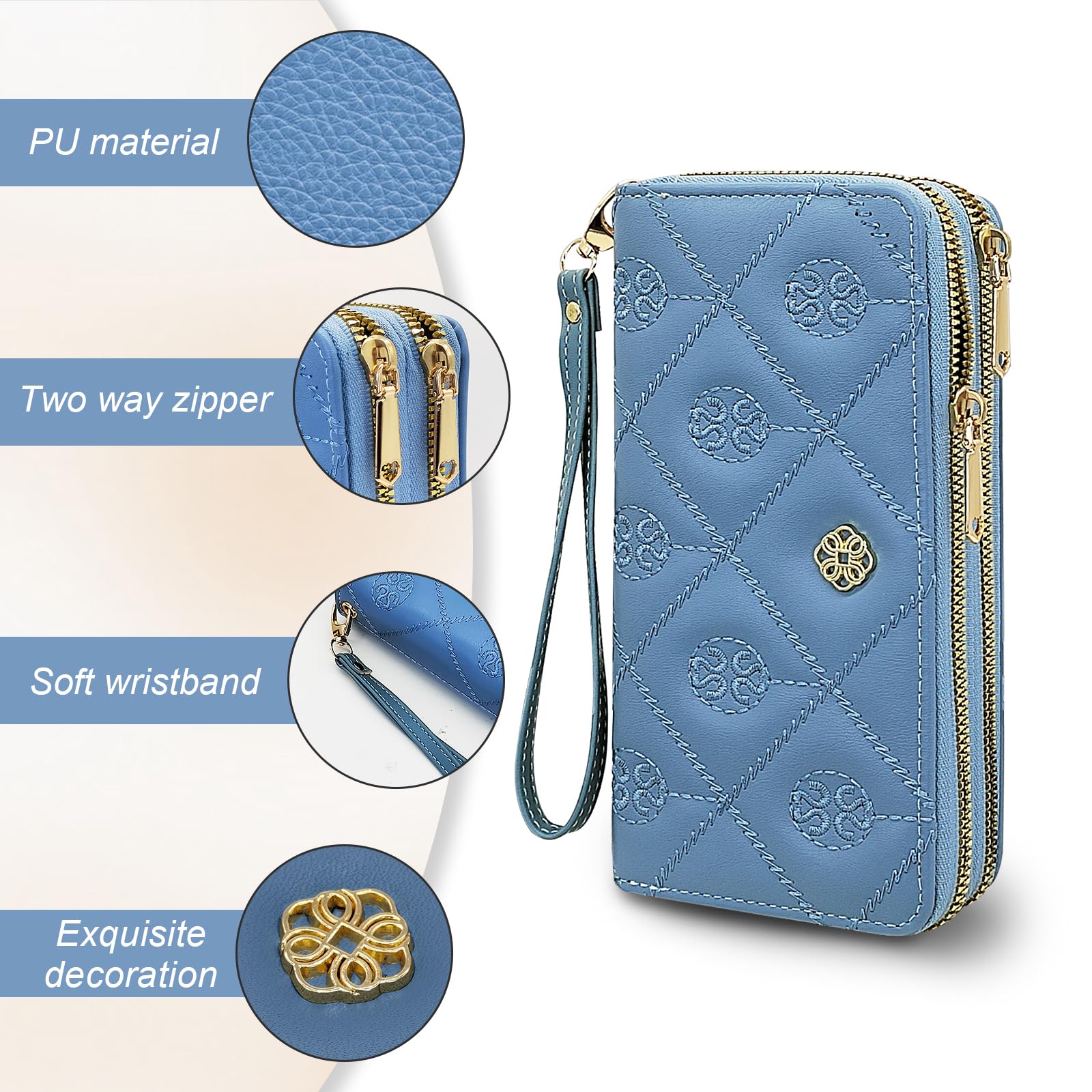 adistylinno-women-s-wallet-portefeuille-femme-bleu-double-zip image 4