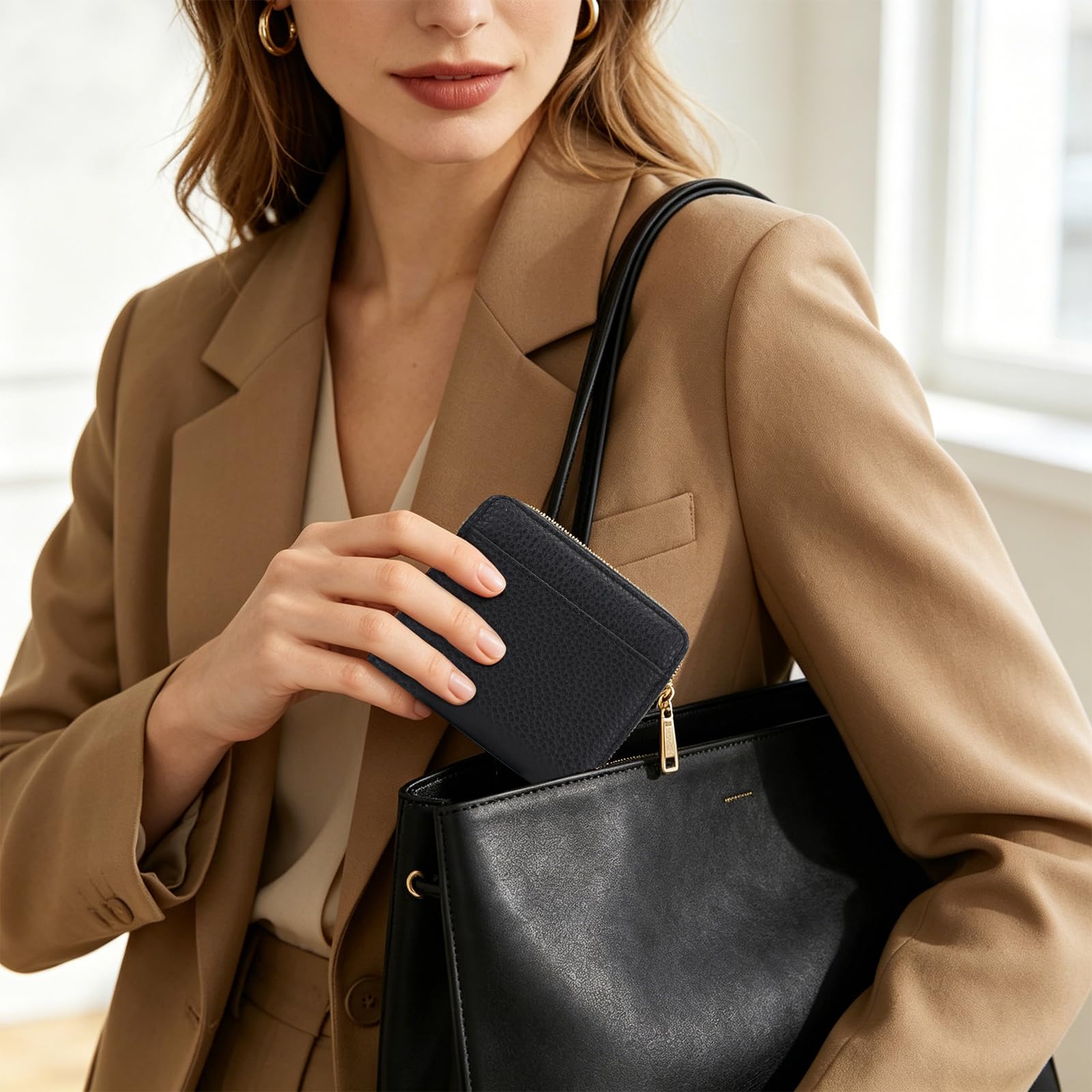 adistylinno-women-s-wallet-portefeuille-femme-noir-zip image 5