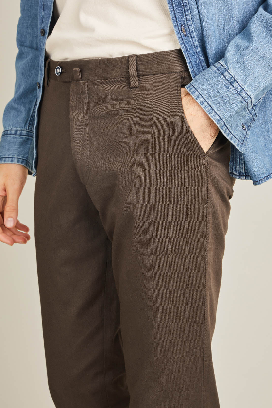 le-pantalon-chino-fm-lpc-20-pantalon-noisette-coton image 3