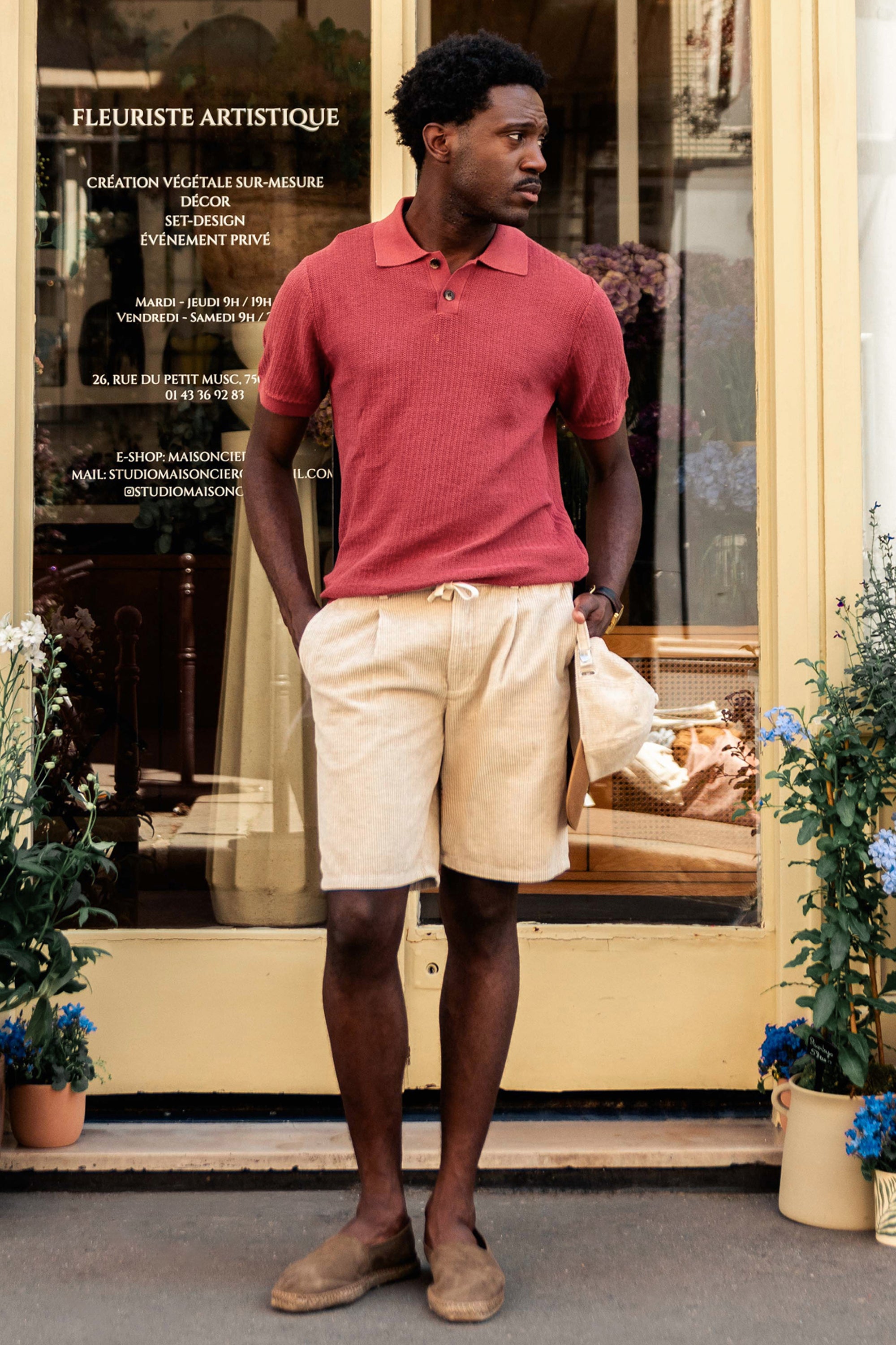 le-pantalon-bermuda-velours-cru-bermuda-homme image 2