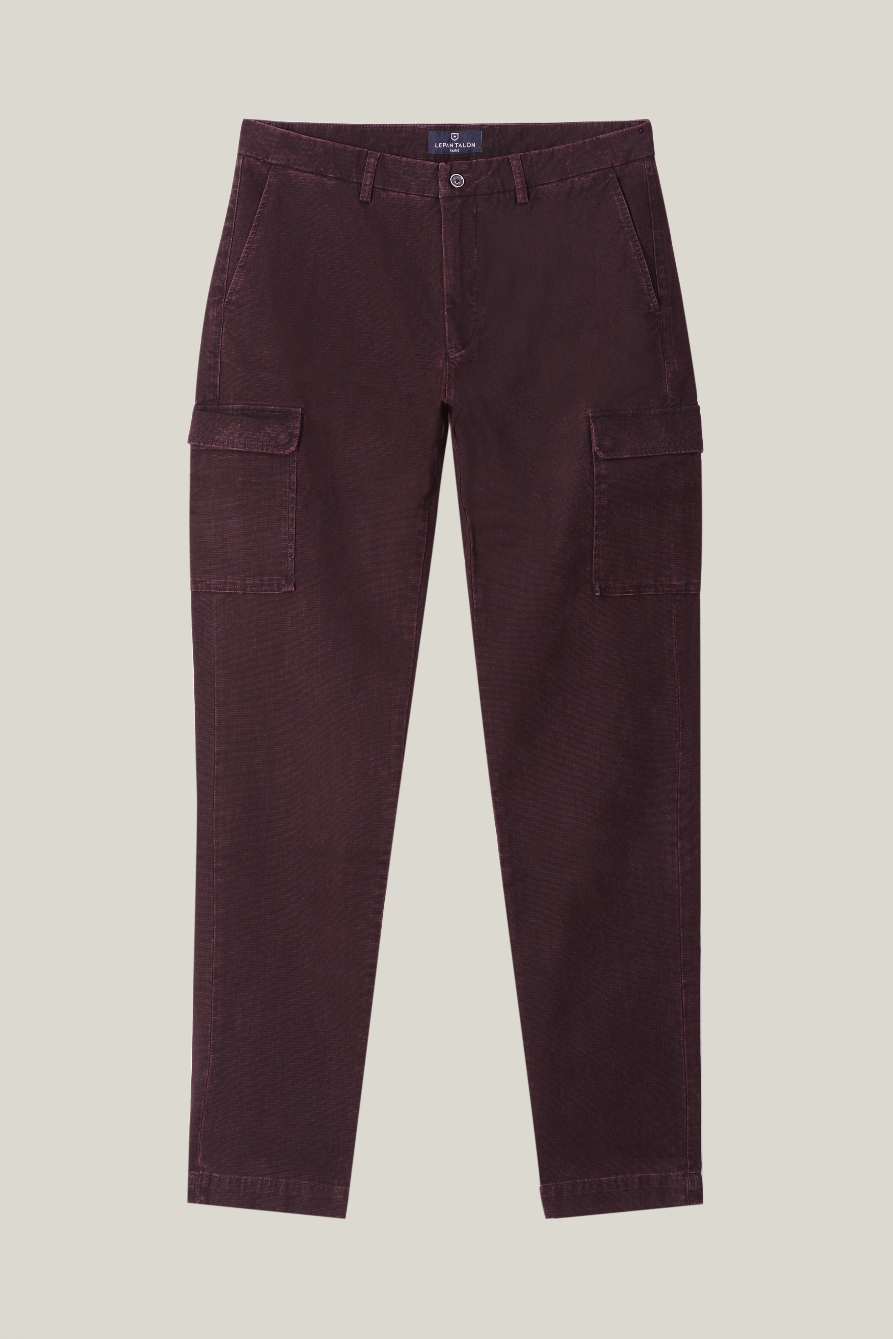 le-pantalon-cargo-fm-lpcar-5-pantalon-homme-bordeaux-coton image 6