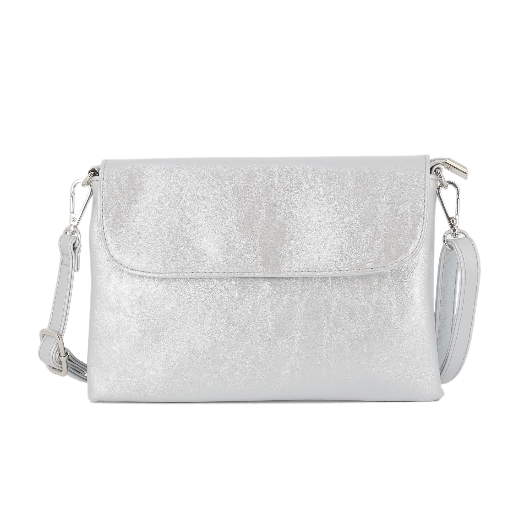 flora-co-sacs-bandouli-res-pochette-iris-argent-sac-soir-e image 1