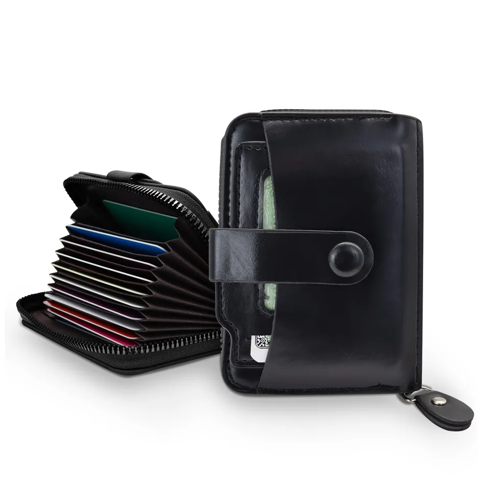 adistylinno-men-s-wallet-porte-cartes-zip-9-cartes-homme image 1