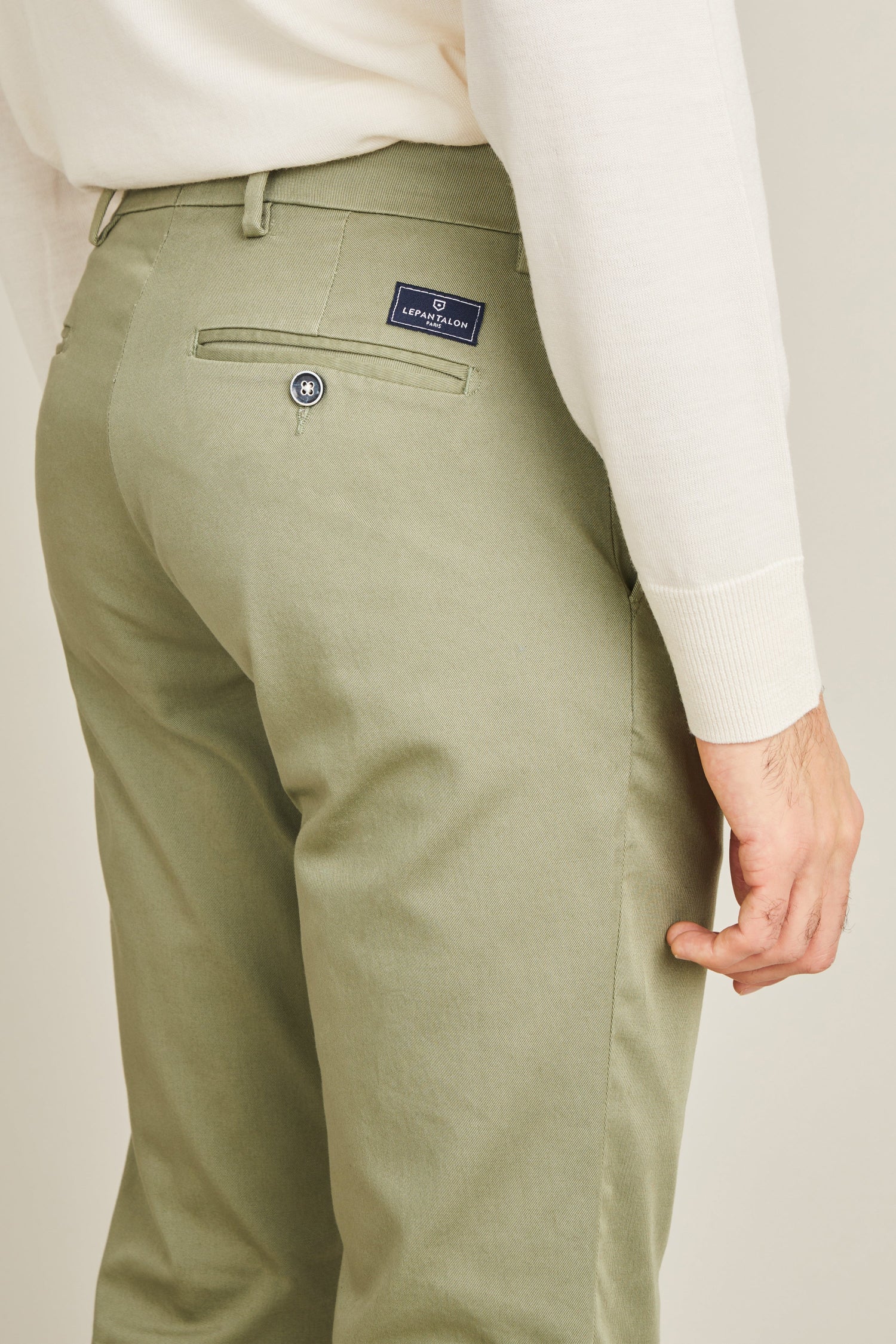le-pantalon-chinos-homme-fm-lpc-25-chino-olive-semi-slim image 7