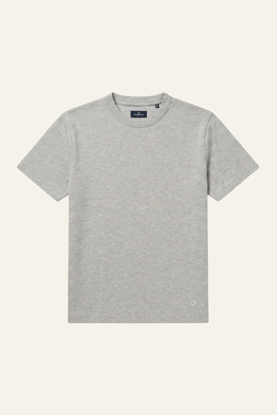 le-pantalon-t-shirts-homme-tee-shirt-gris-chin-coton-300g image 1
