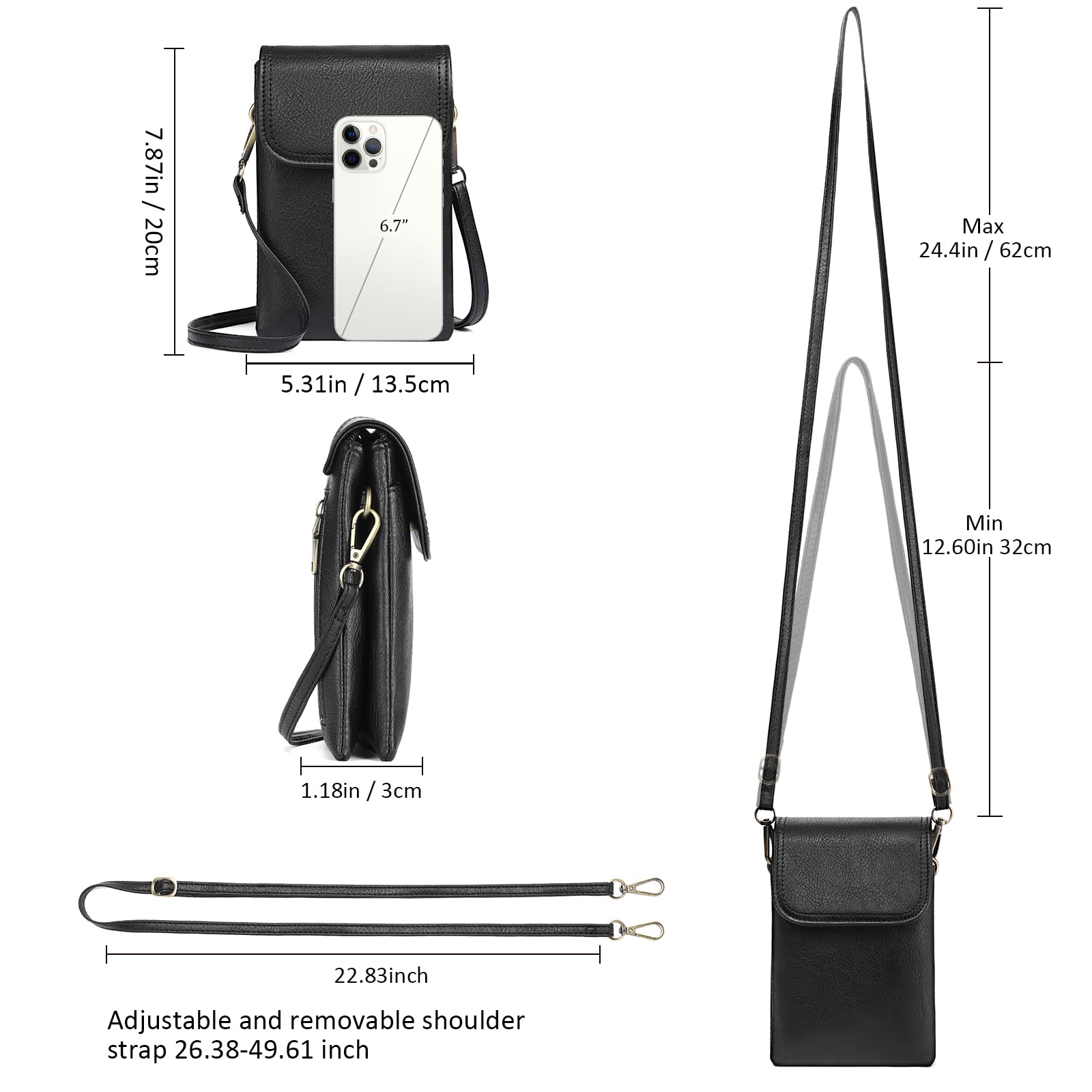 gaekeao-crossbody-bag-sac-bandouli-re-femme-cuir-pochette-zipp-e image 4