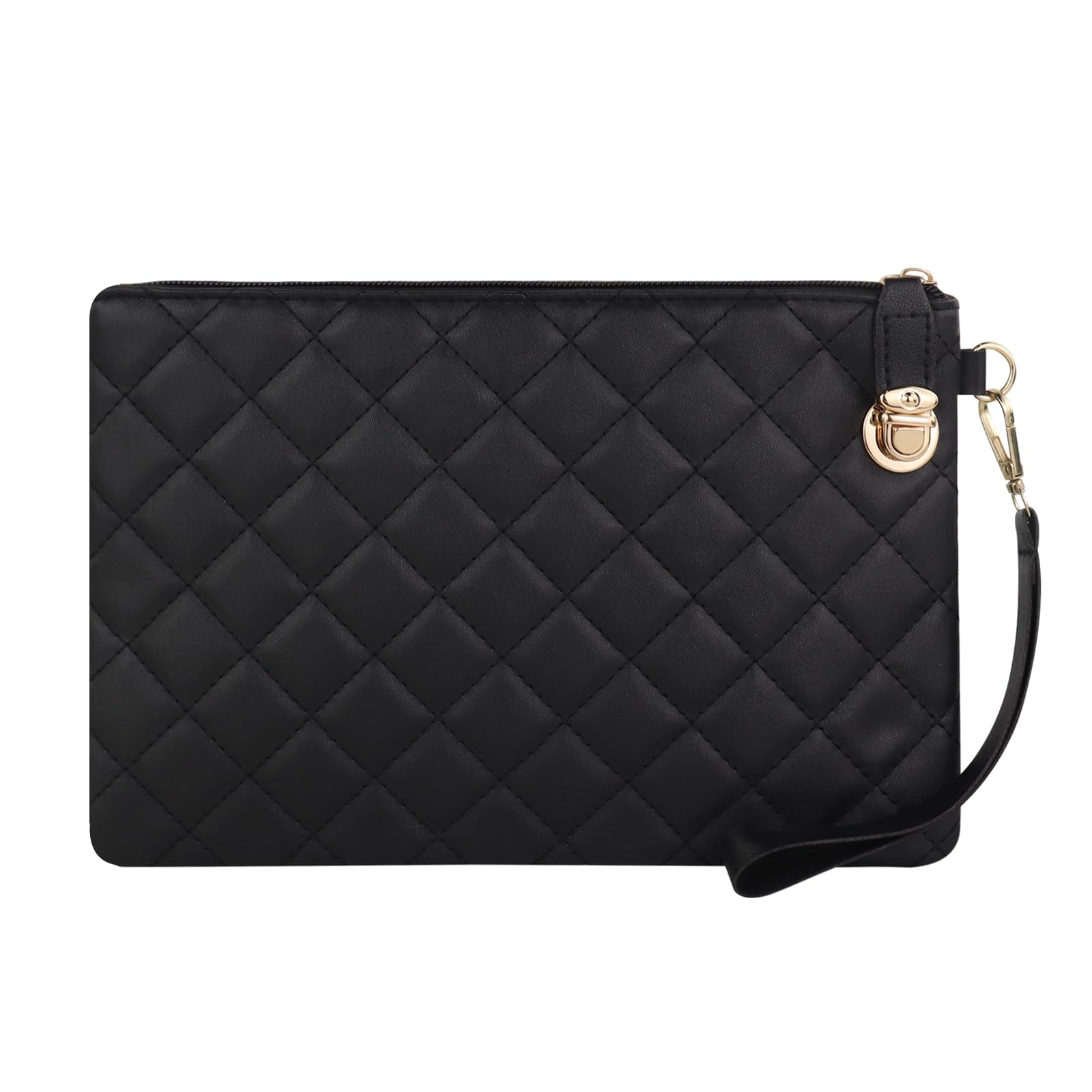adistylinno-clutch-purses-sac-fin-noir-simili-cuir image 1