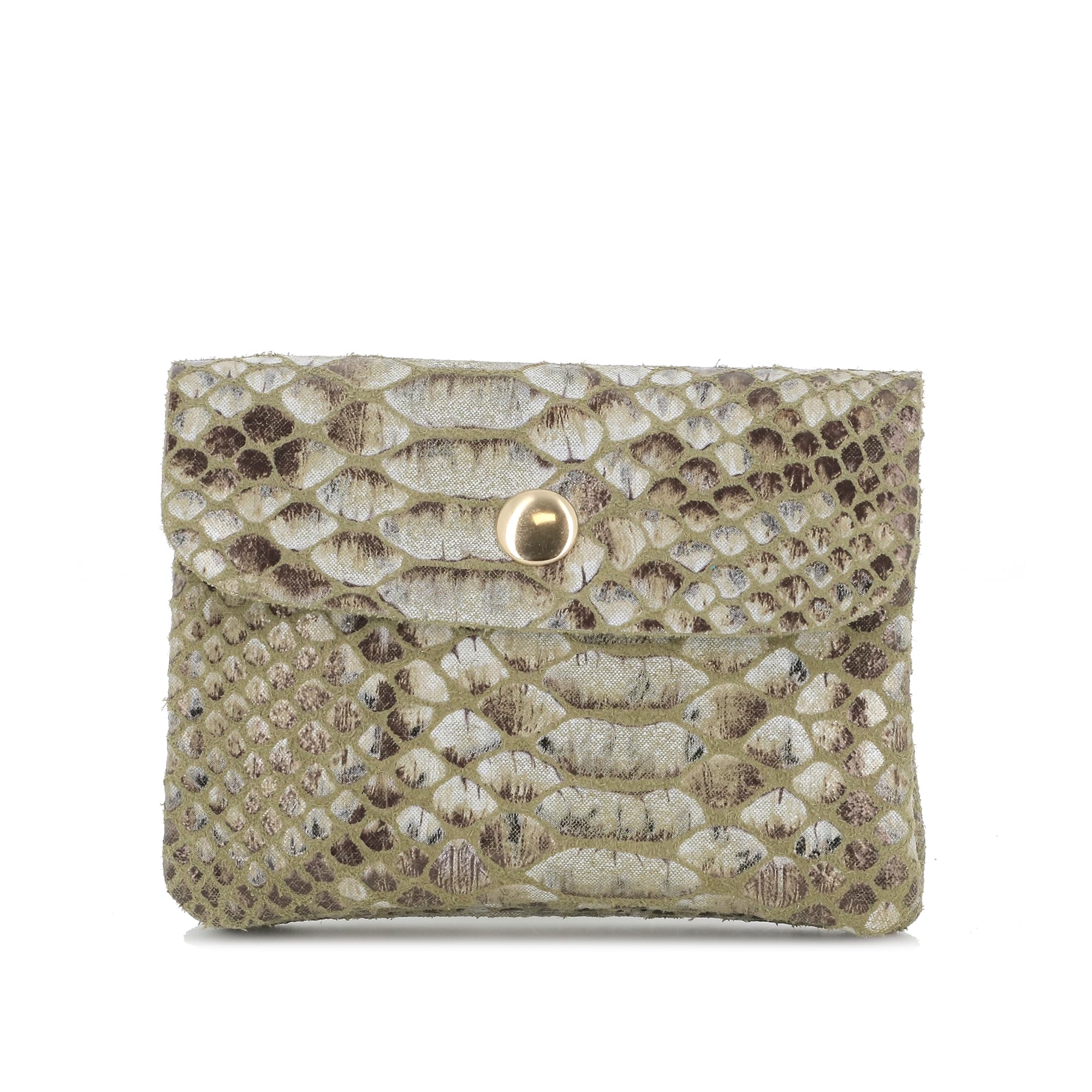 double-tree-porte-monnaie-cuir-python-taupe image 7