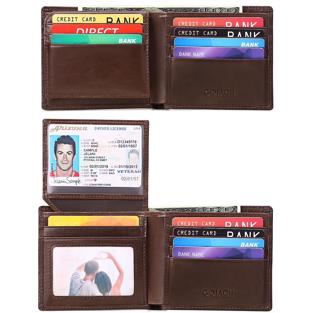 gaekeao-card-holder-wallet-portefeuille-homme-cuir-rfid-11-cartes image 7