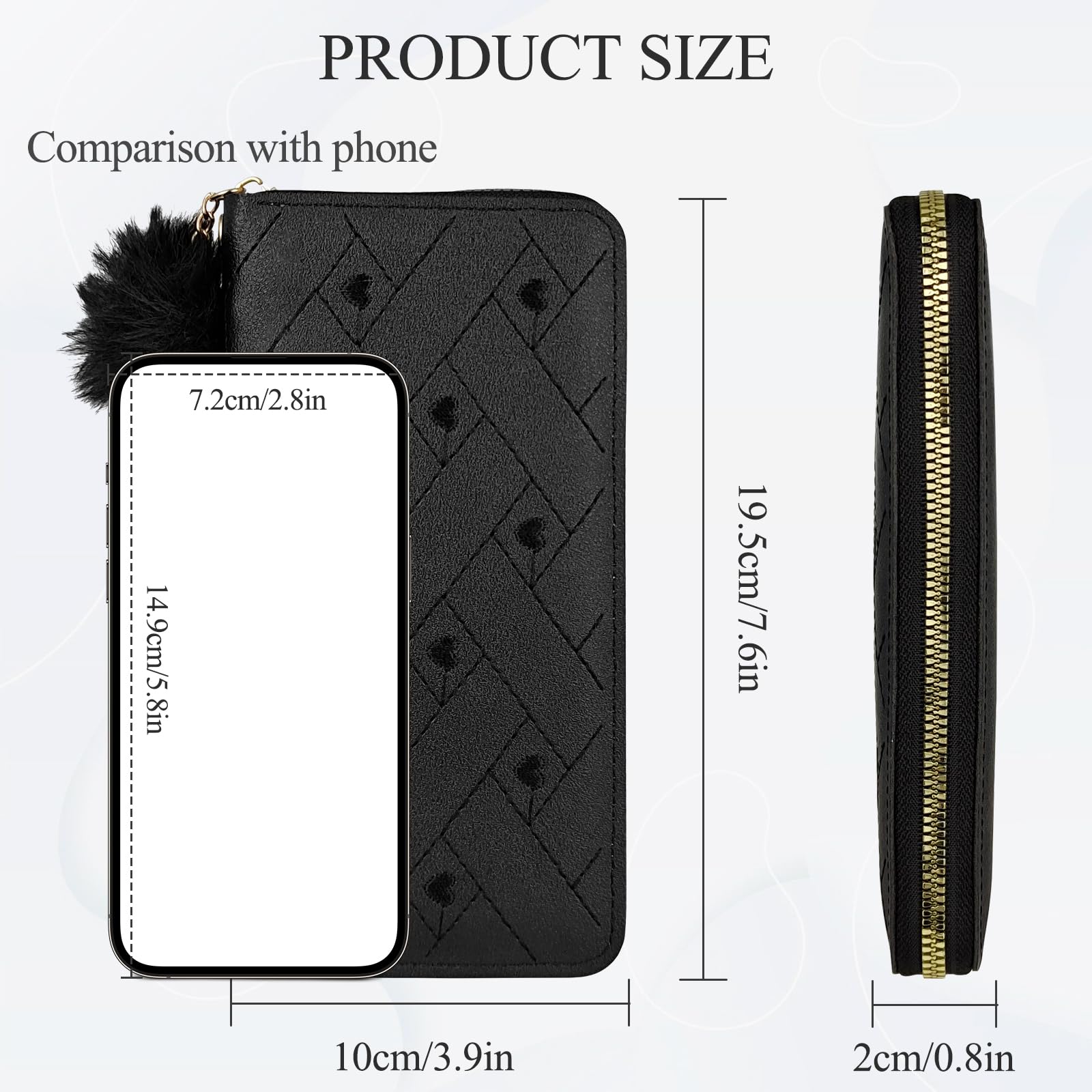 adistylinno-women-s-wallet-portefeuille-femme-noir-c-ur image 4