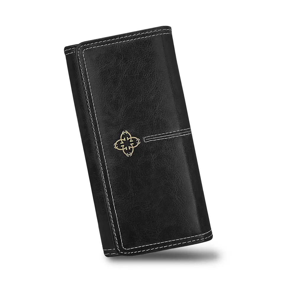 adistylinno-women-s-wallet-portefeuille-long-noir-grande-capacit image 1