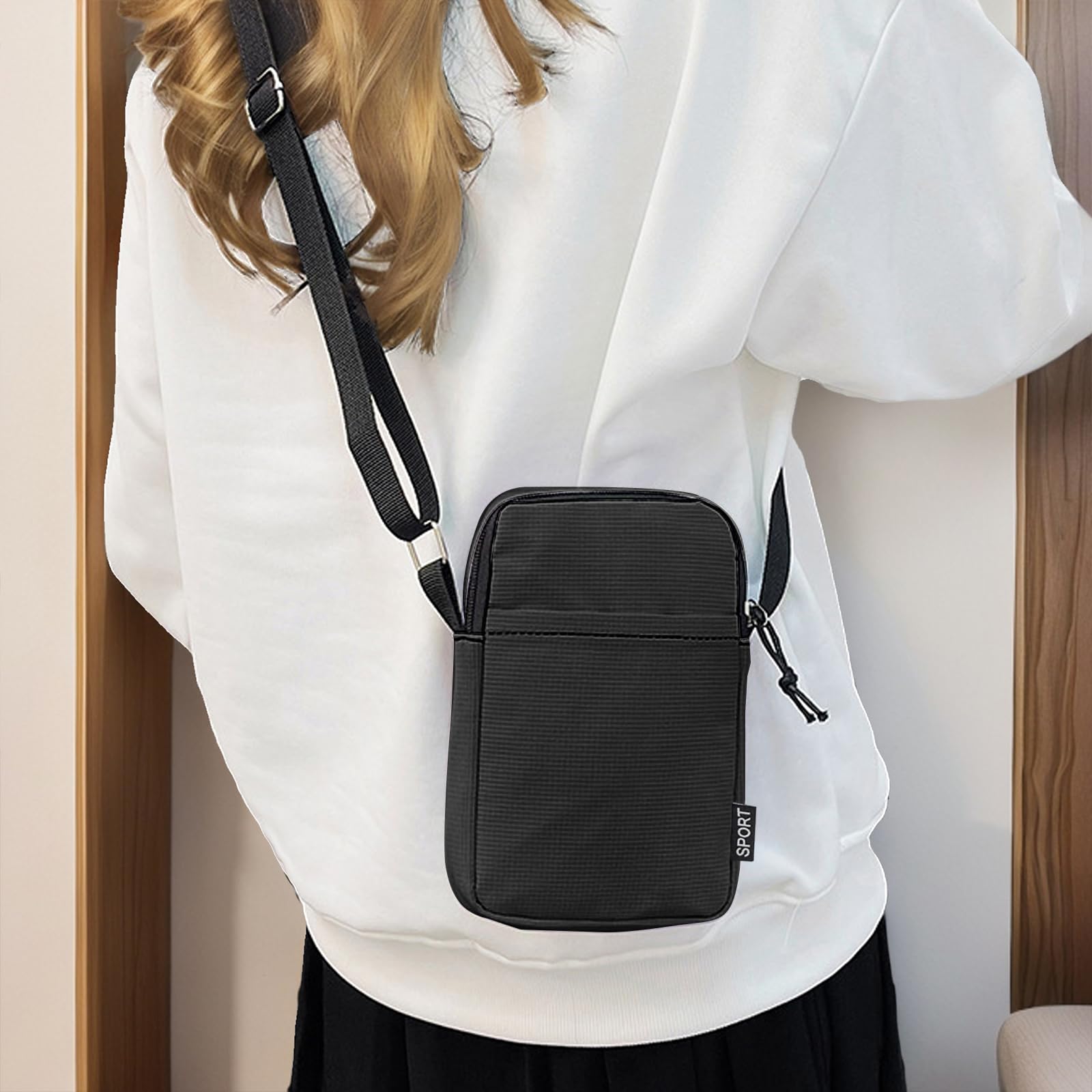 adistylinno-crossbody-sac-bandouli-re-noir-toile-t-l-phone image 2