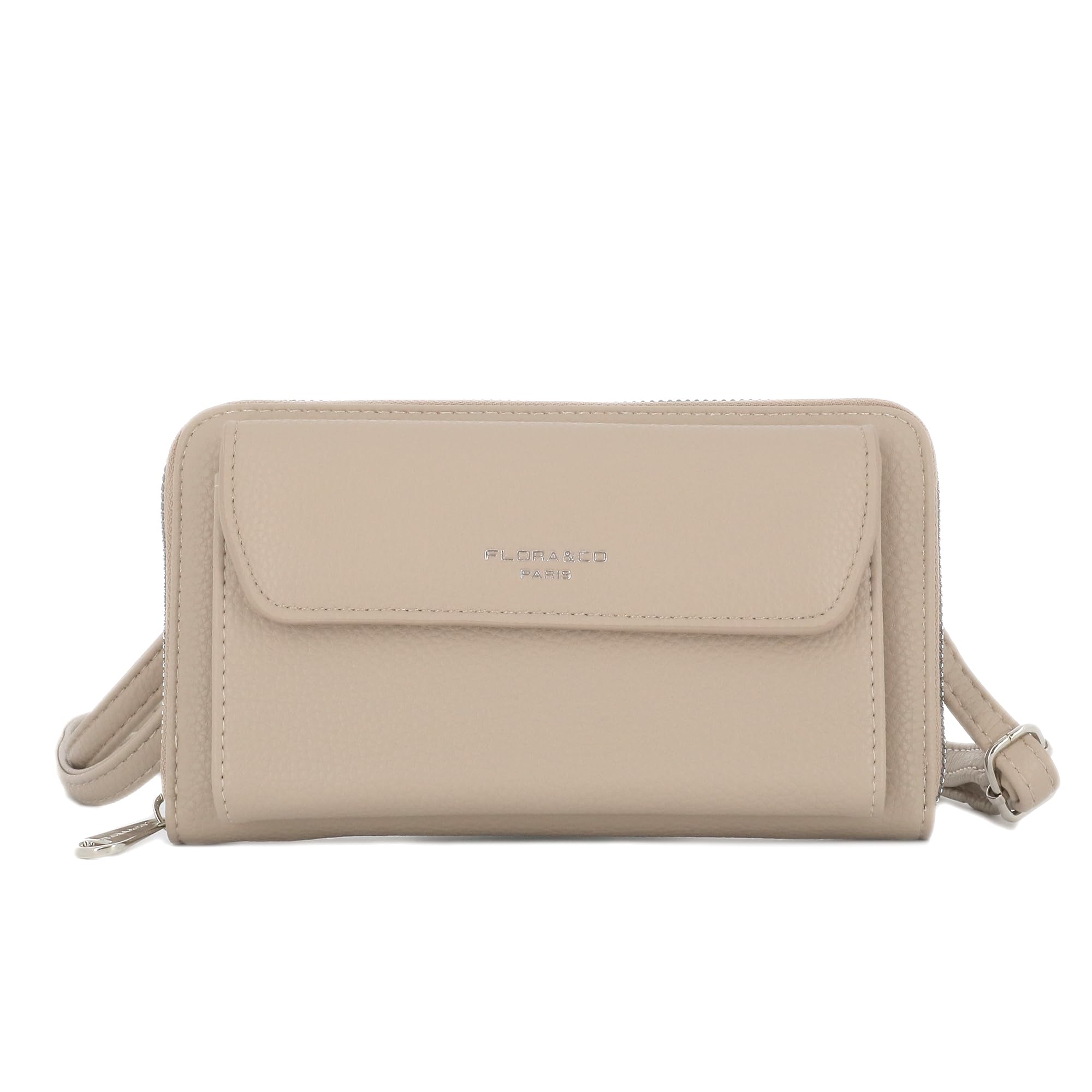 flora-co-porte-feuille-compagnon-bandouli-re-beige-simil image 1