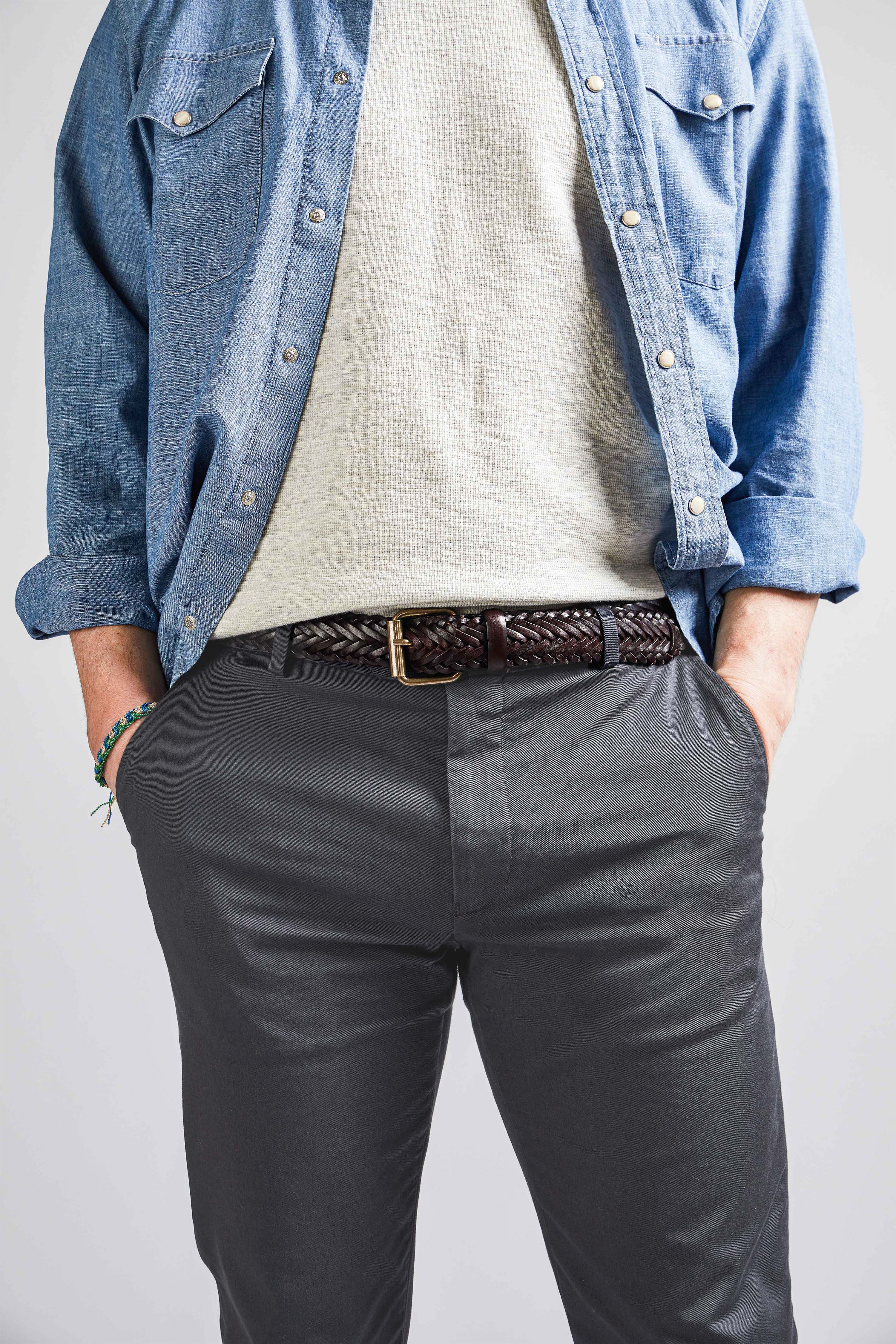 le-pantalon-chinos-homme-chino-gris-anthracite-coton image 7