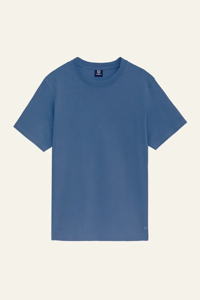 le-pantalon-tee-shirt-t-shirt-homme-bleu-coton-bio-taille-m image 1