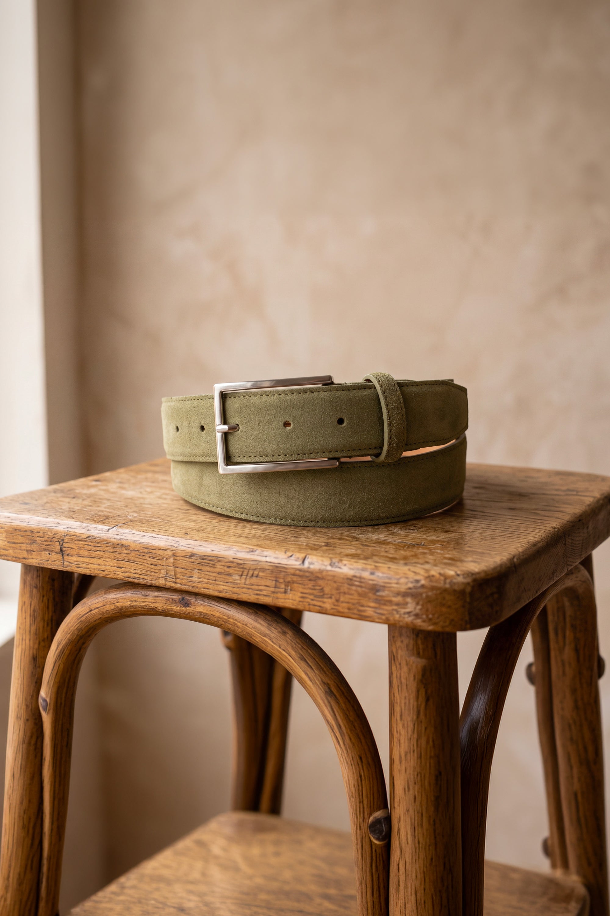 le-pantalon-accessoires-homme-fm-lpace-11-ceinture-olive-su-de image 1