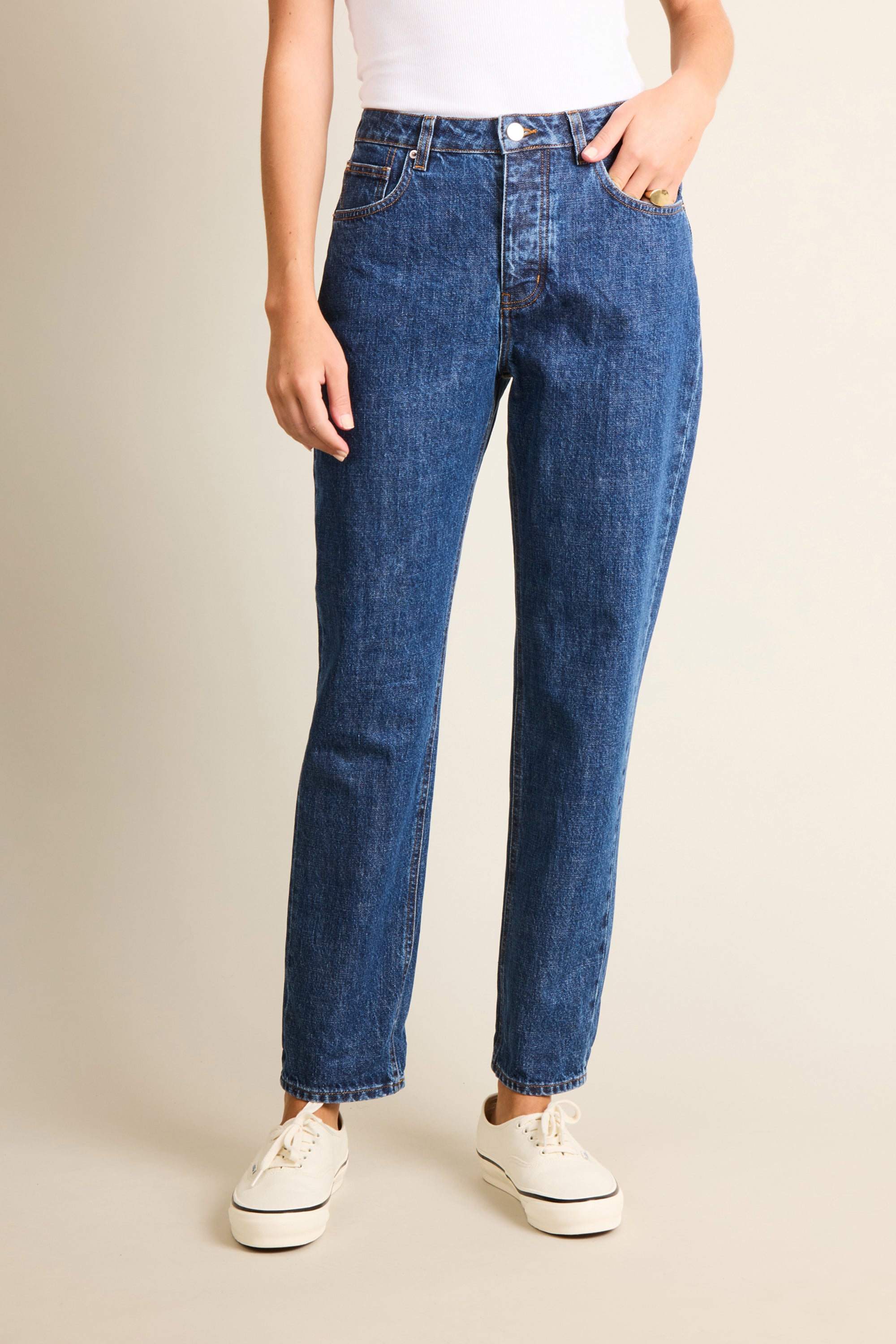 le-pantalon-jeans-homme-jean-droit-bleu-coton-bio-taille-34 image 1