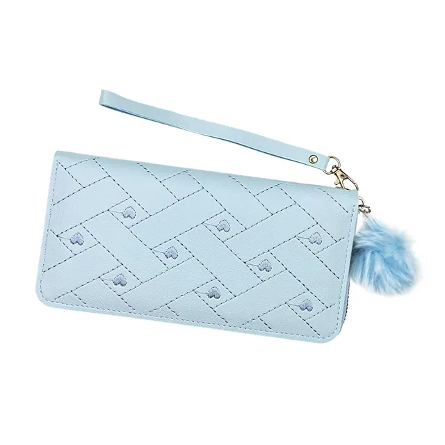 adistylinno-women-s-wallet-portefeuille-cuir-bleu-grande-capacit image 1