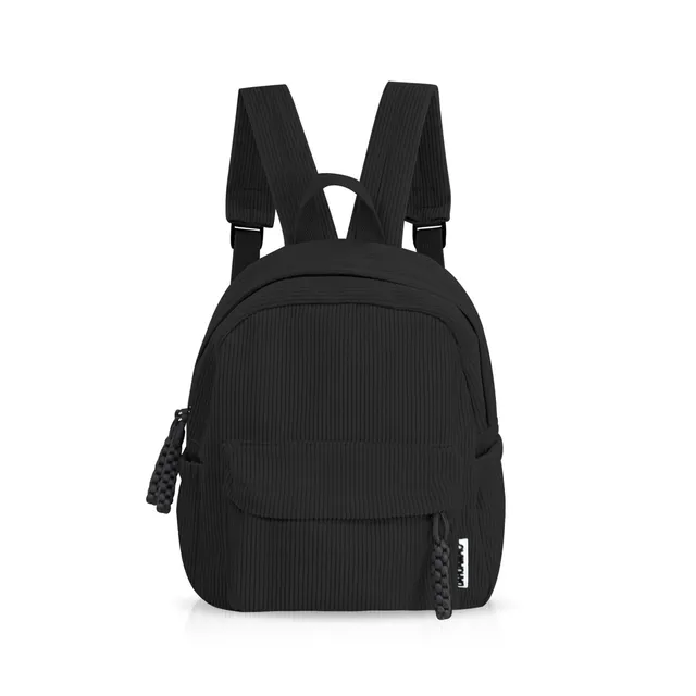 adistylinno-backpack-petit-sac-dos-femme-velours-noir image 1