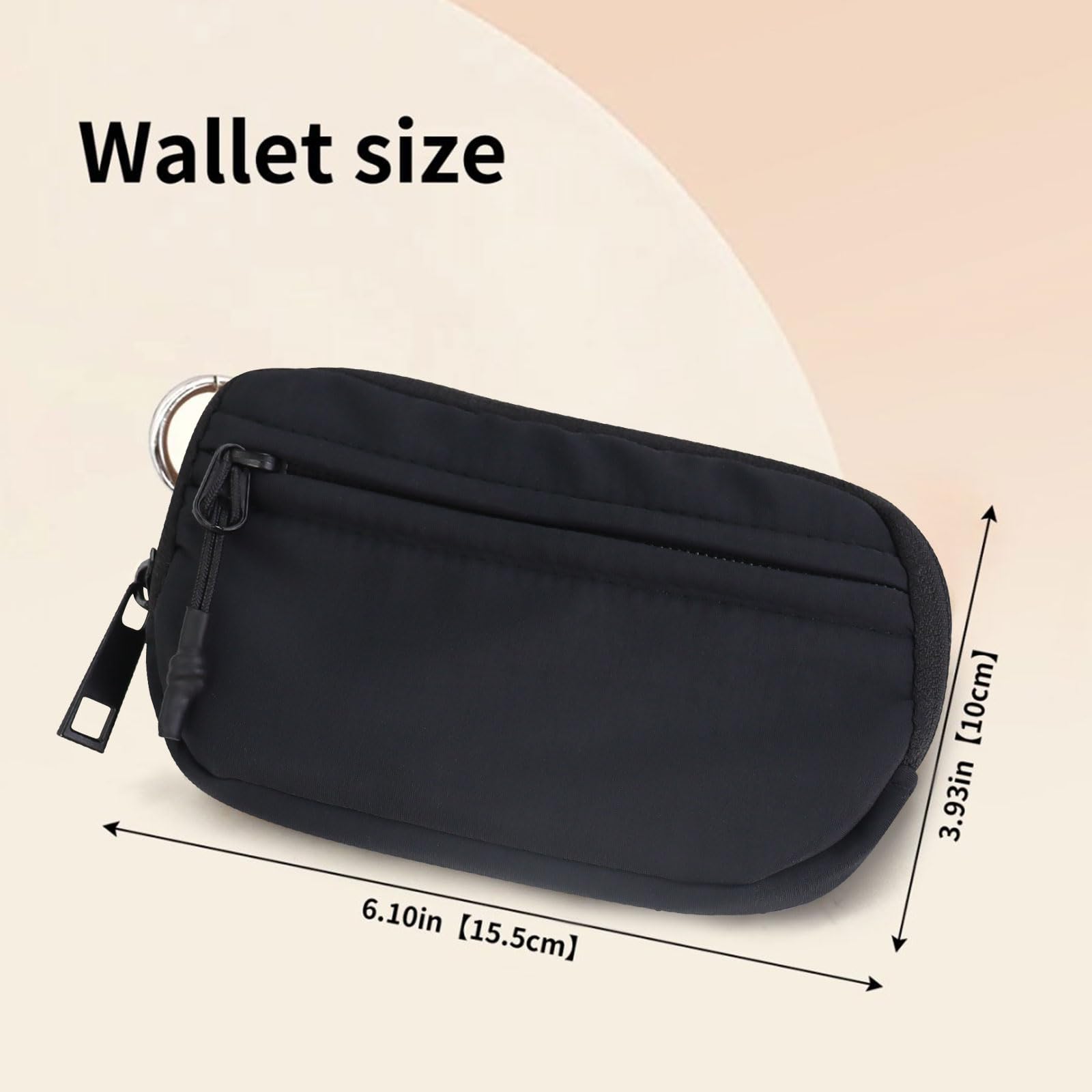 adistylinno-card-wallet-portefeuille-femme-noir-nylon-zip image 2