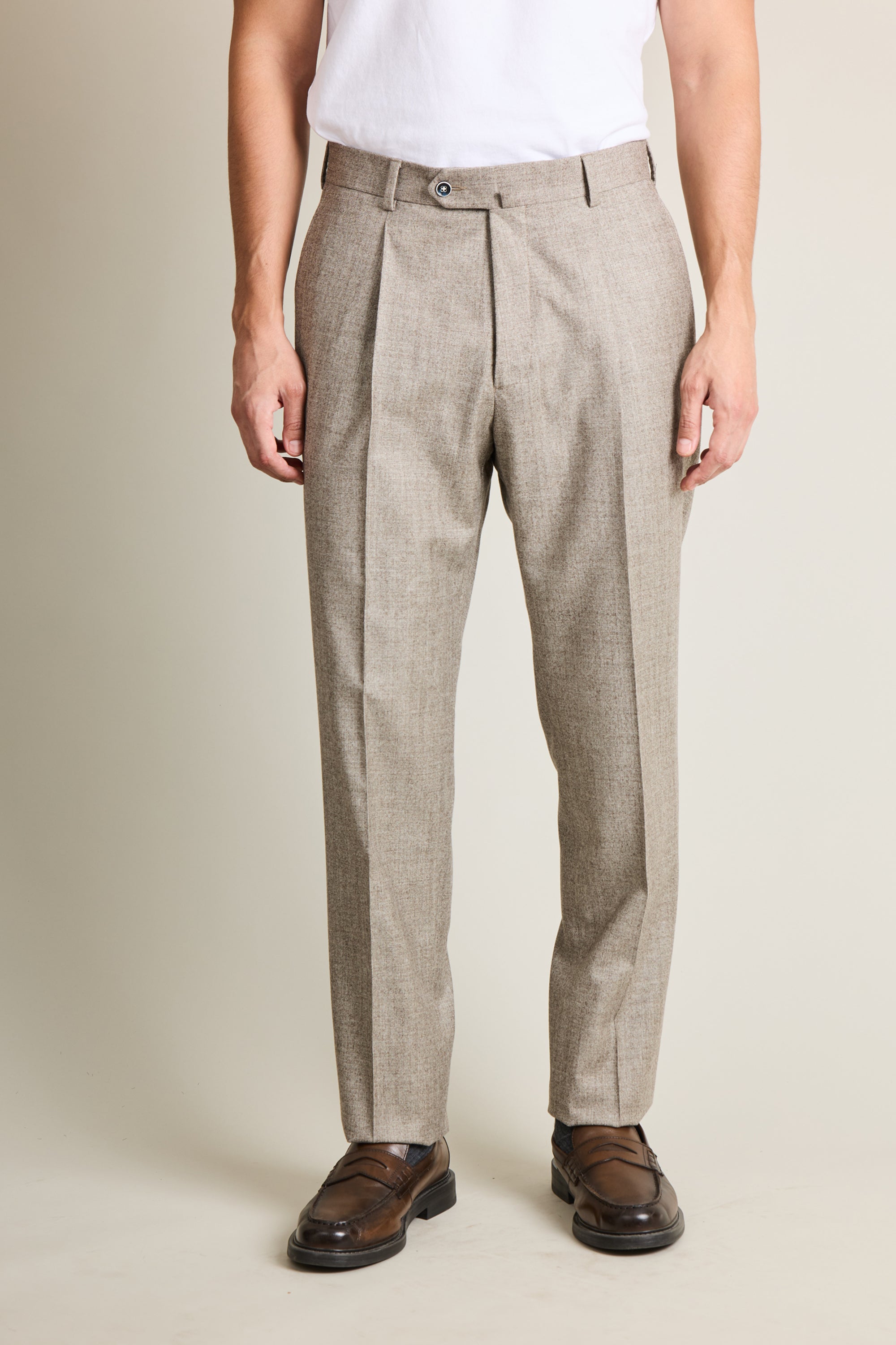 le-pantalon-flanelle-homme-pantalon-greige-laine-pinces image 7