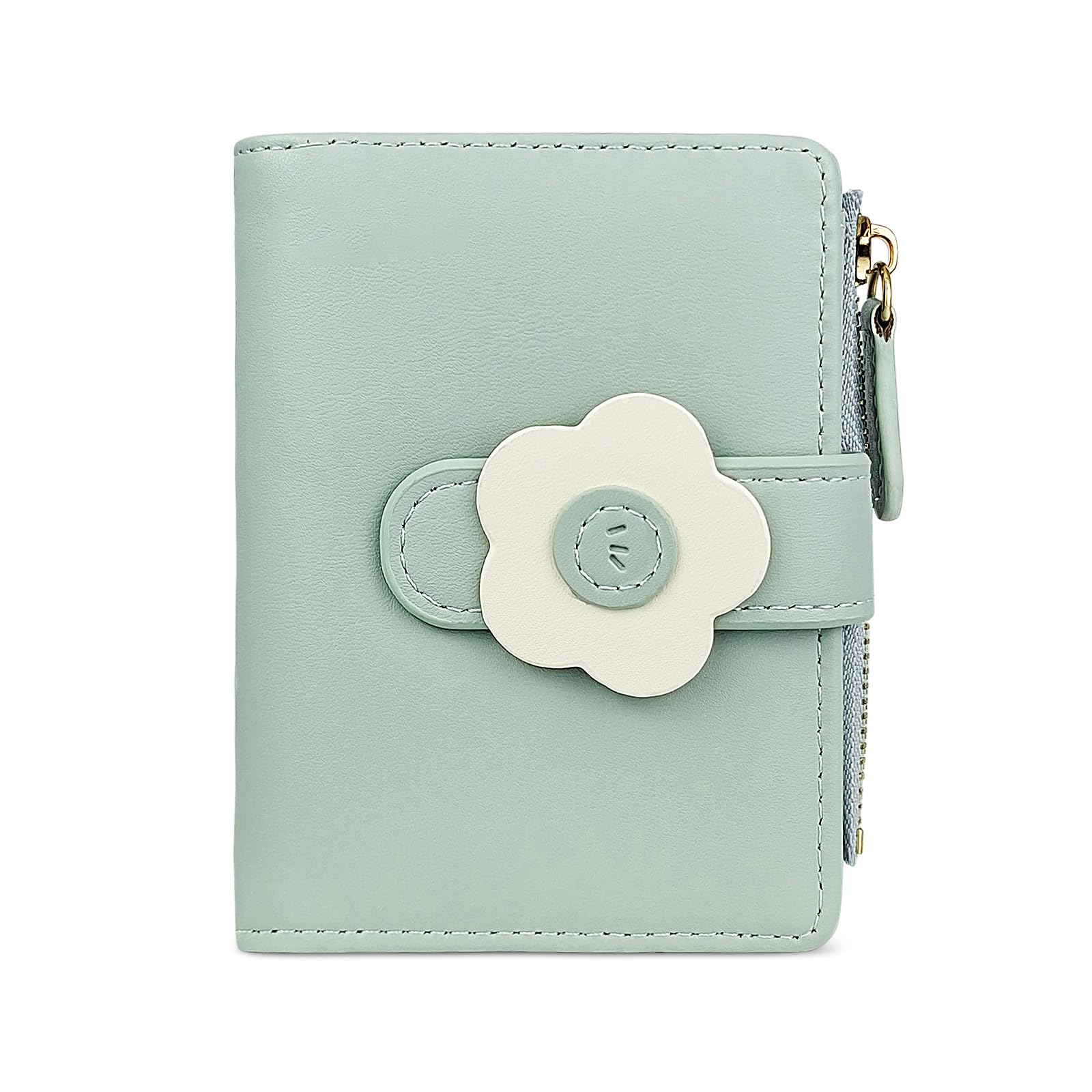 adistylinno-petit-portefeuille-femme-floral-vert-cuir-5-cartes image 1