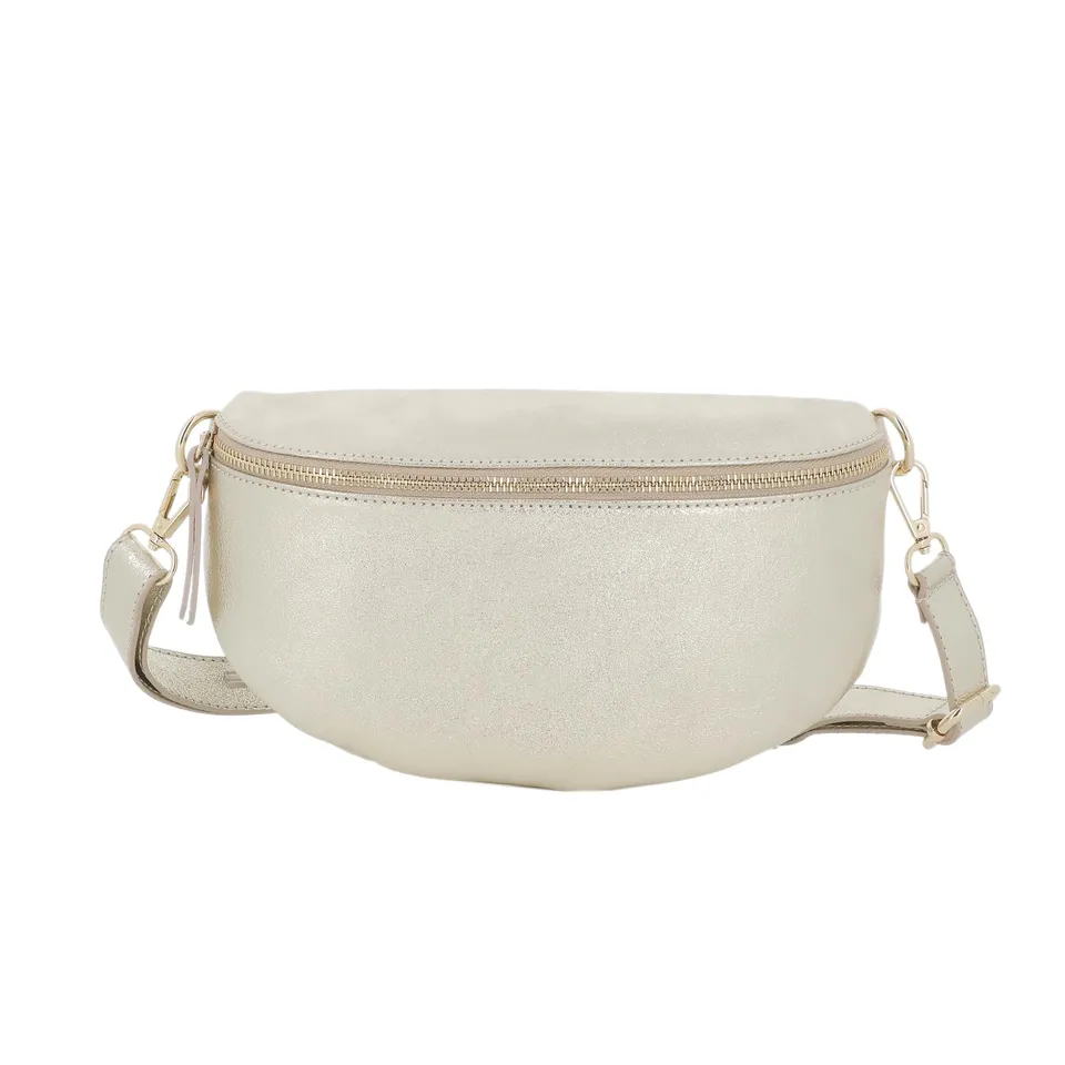 double-tree-sac-banane-cuir-iris-dor image 1