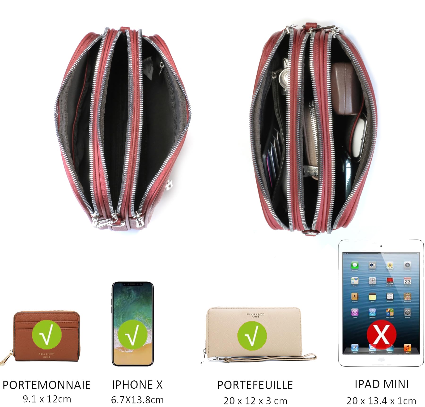 flora-co-sacs-bandouli-res-besace-rouge-simili-cuir-3-poches image 5