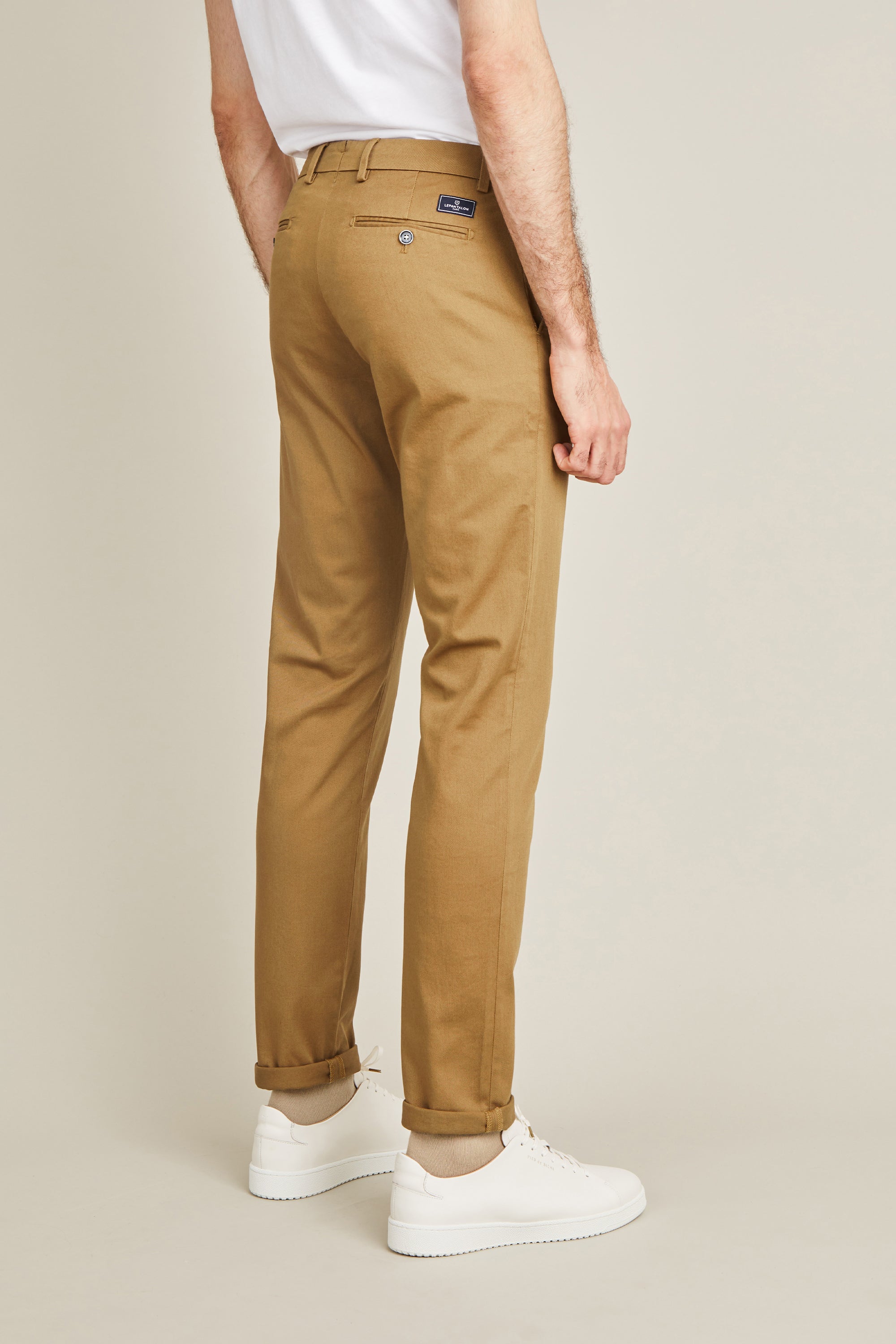 le-pantalon-chinos-homme-fm-lpc-38-chino-beige-fonc-coton image 8