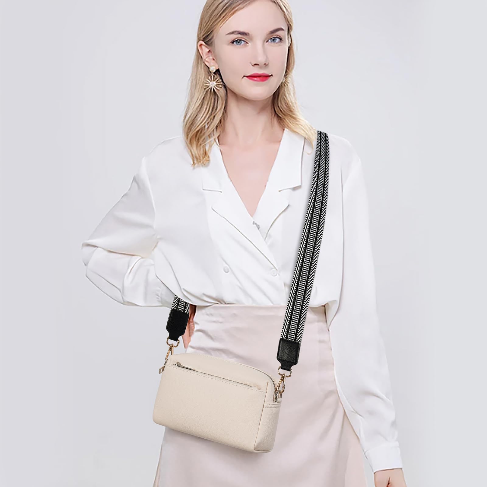 gaekeao-crossbody-bag-sangle-bandouliere-noire-tricot image 2