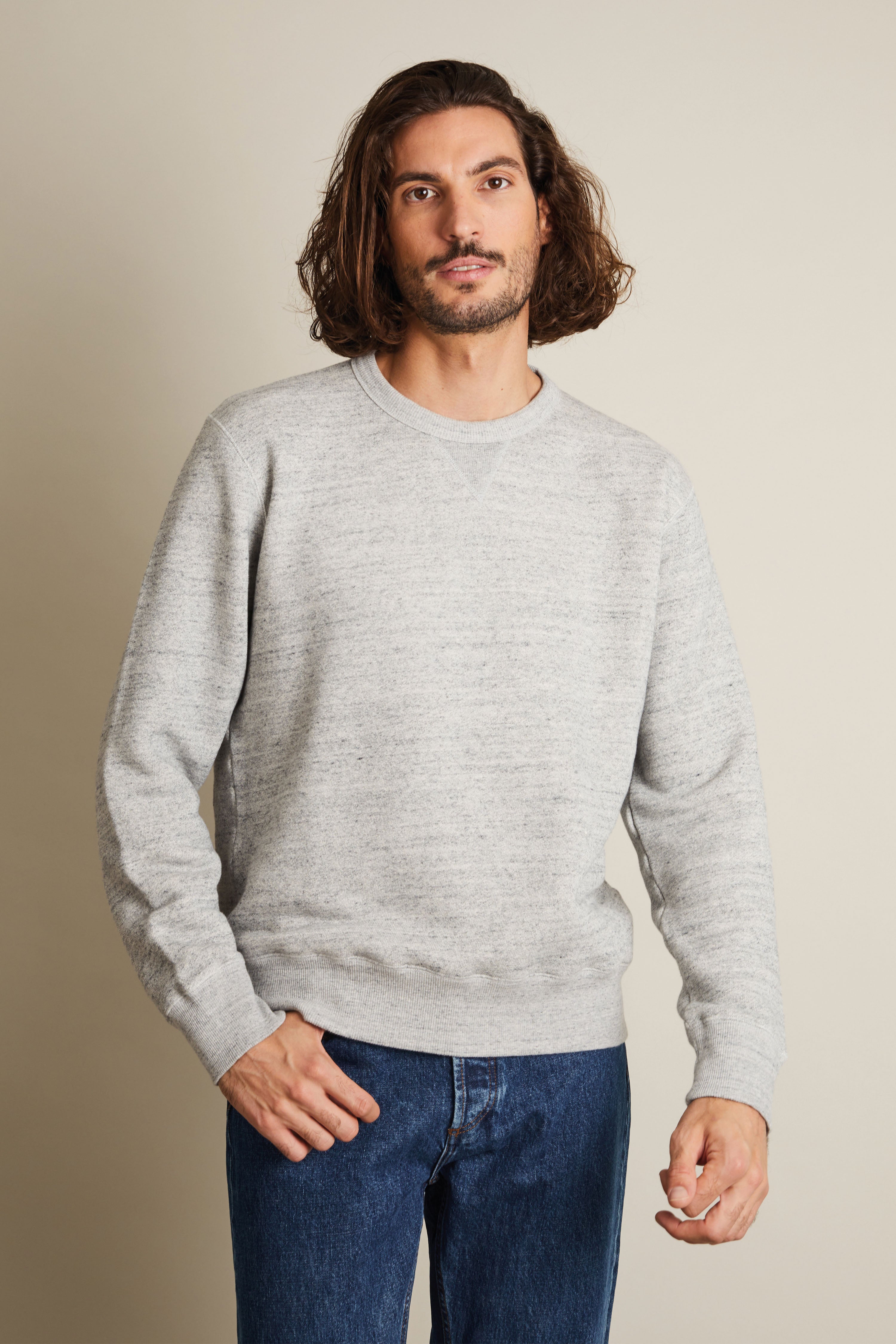 le-pantalon-sweat-fm-lpsw-6-pull-sweat-gris-chin-coton image 3
