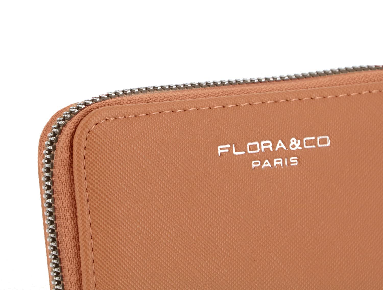 flora-co-porte-feuille-petit-portefeuille-camel-zipp image 3