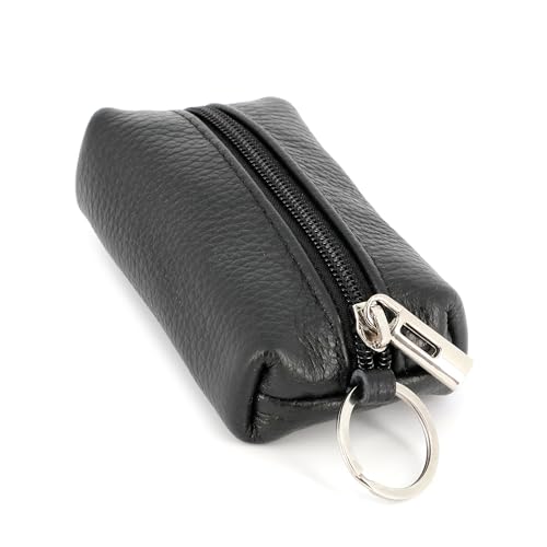 double-tree-porte-monnaie-cuir-grain-noir-zip-porte-cl-s image 8