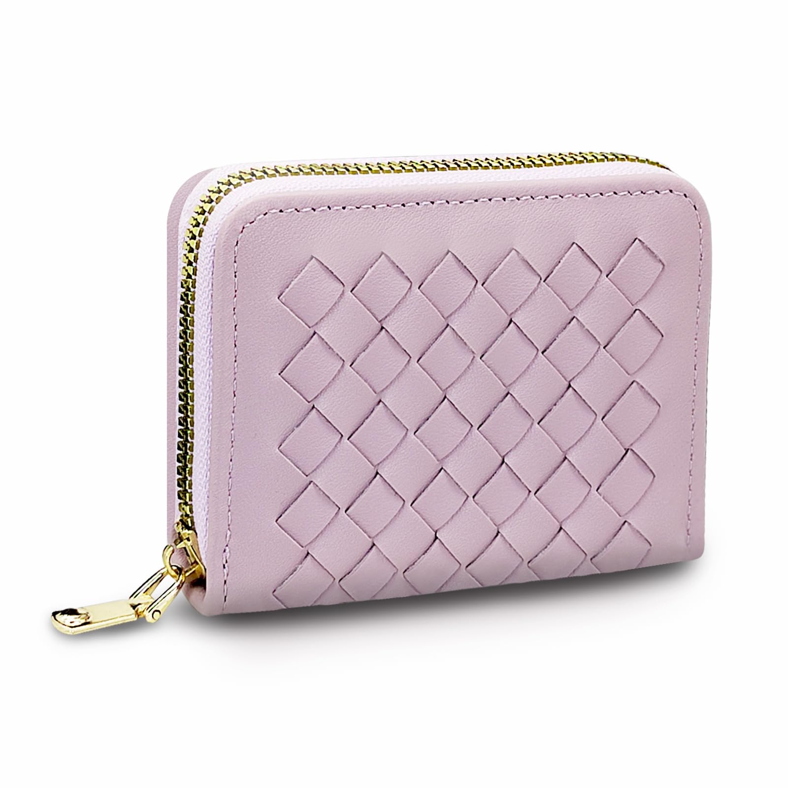 adistylinno-card-wallet-porte-cartes-cuir-violet-tiss-9-cartes image 1