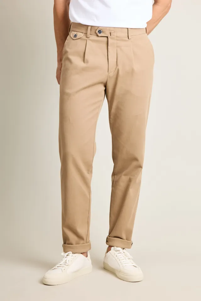 le-pantalon-chino-pinces-beige-chino-homme image 1