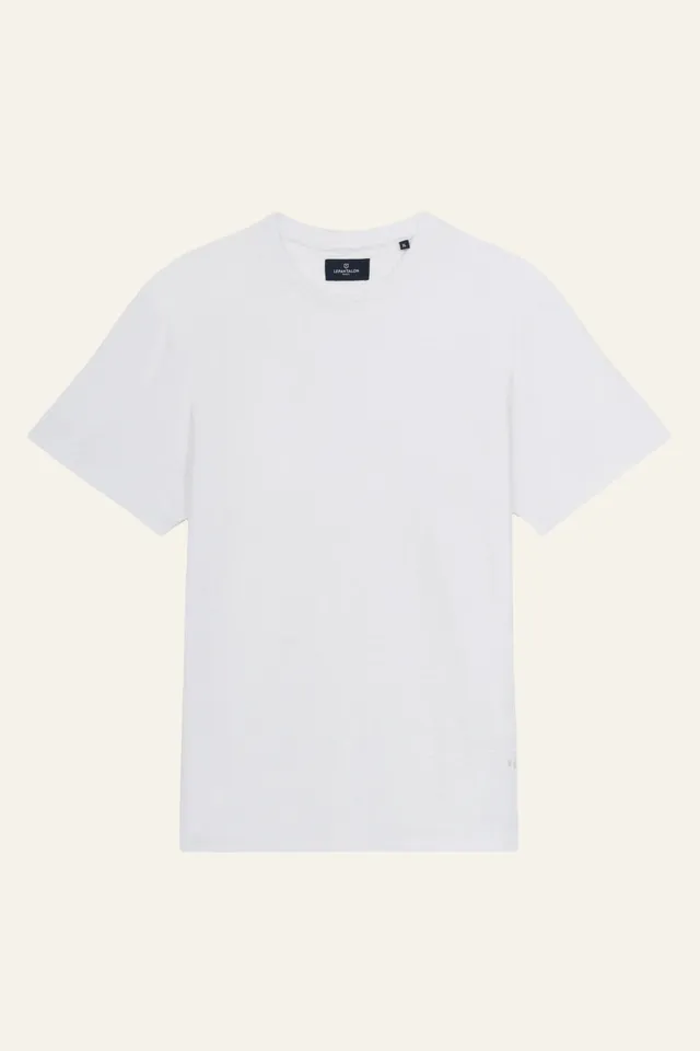 le-pantalon-t-shirt-textur-blanc-tee-shirt-coton-portugal image 1