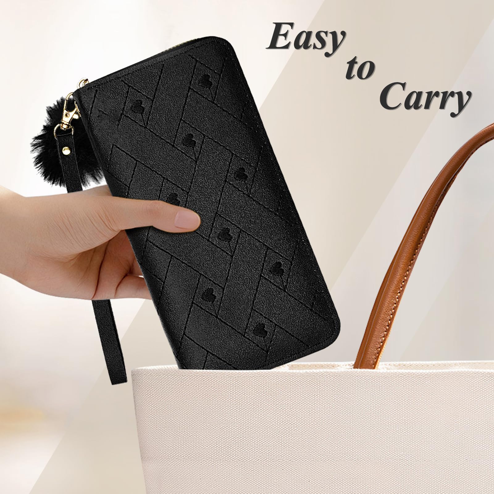 adistylinno-women-s-wallet-portefeuille-femme-noir-c-ur image 5