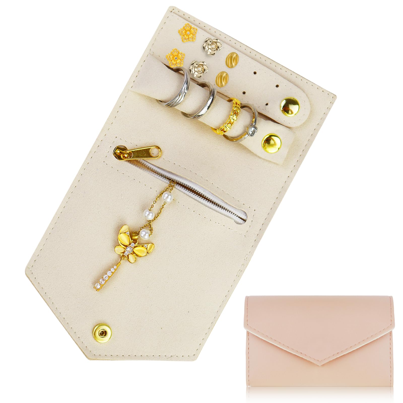 adistylinno-jewelry-box-pochette-bijoux-cuir-rose-bonbon image 1